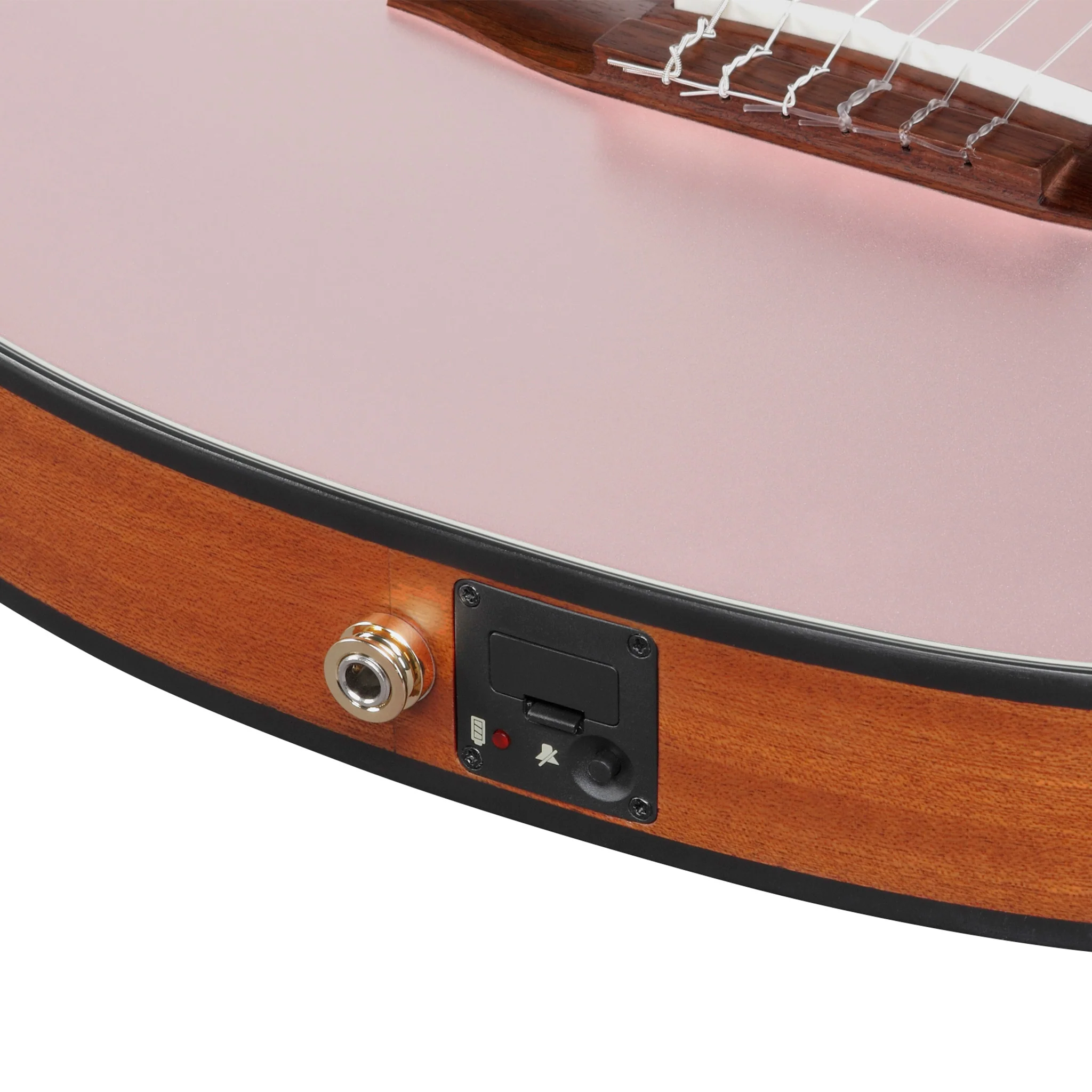 Ibanez FRH10N-RGF Acoustic-Electric Guitar, Rose Gold Metallic Flat - Image 8