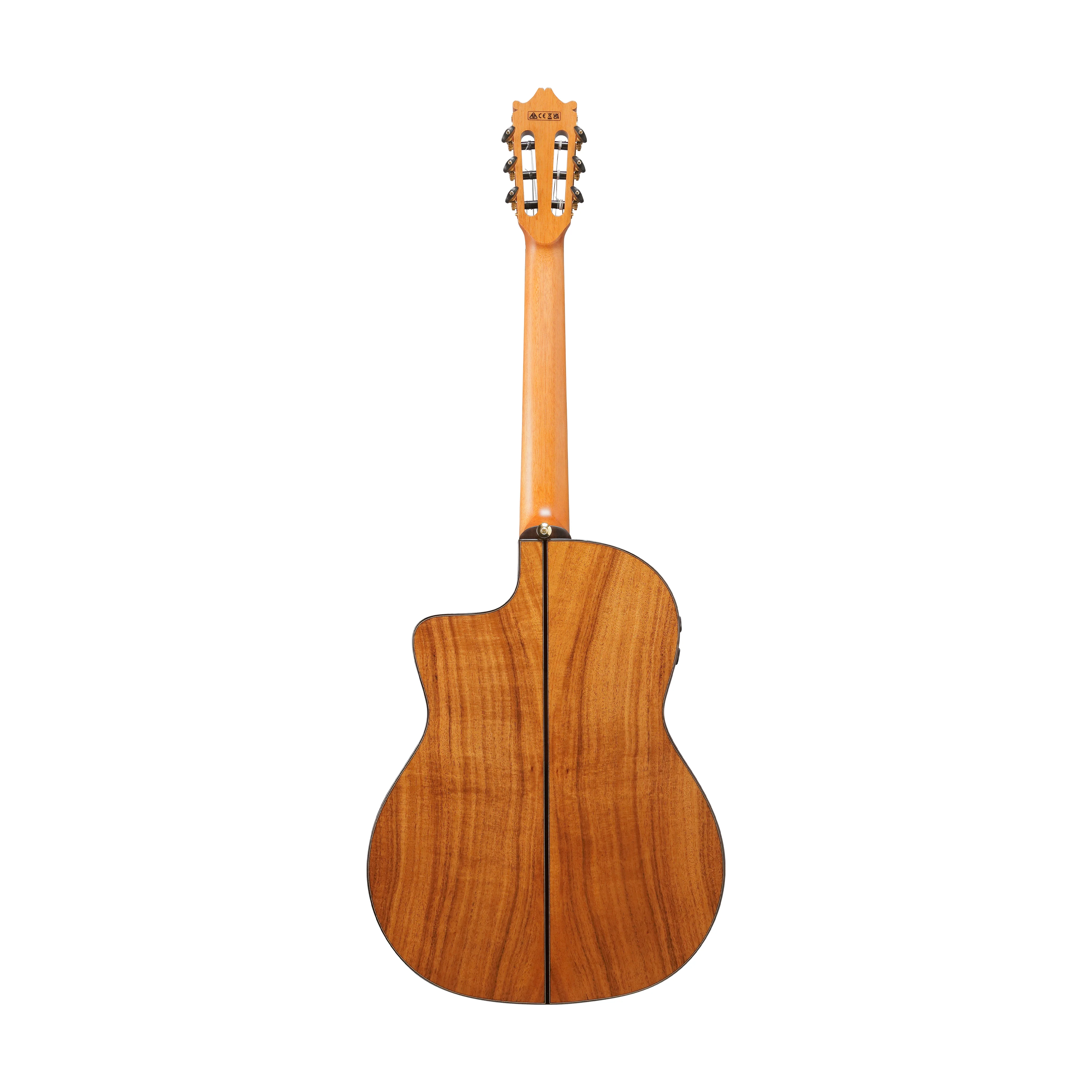 Ibanez GA360TCE-TBK Classical Acoustic-Electric Guitar, Transparent Black - Image 2