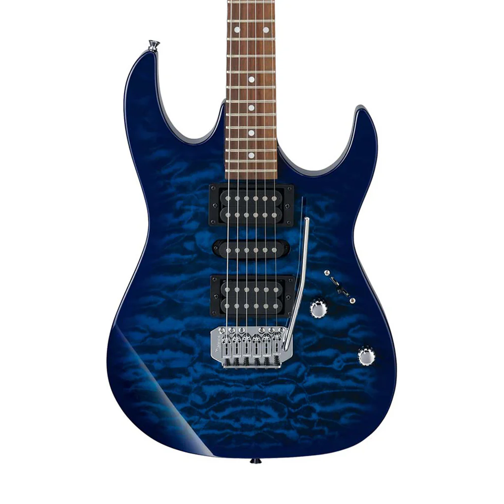 Ibanez Gio GRX70QA-TBB Electric Guitar, Transparent Blue Burst - Image 2