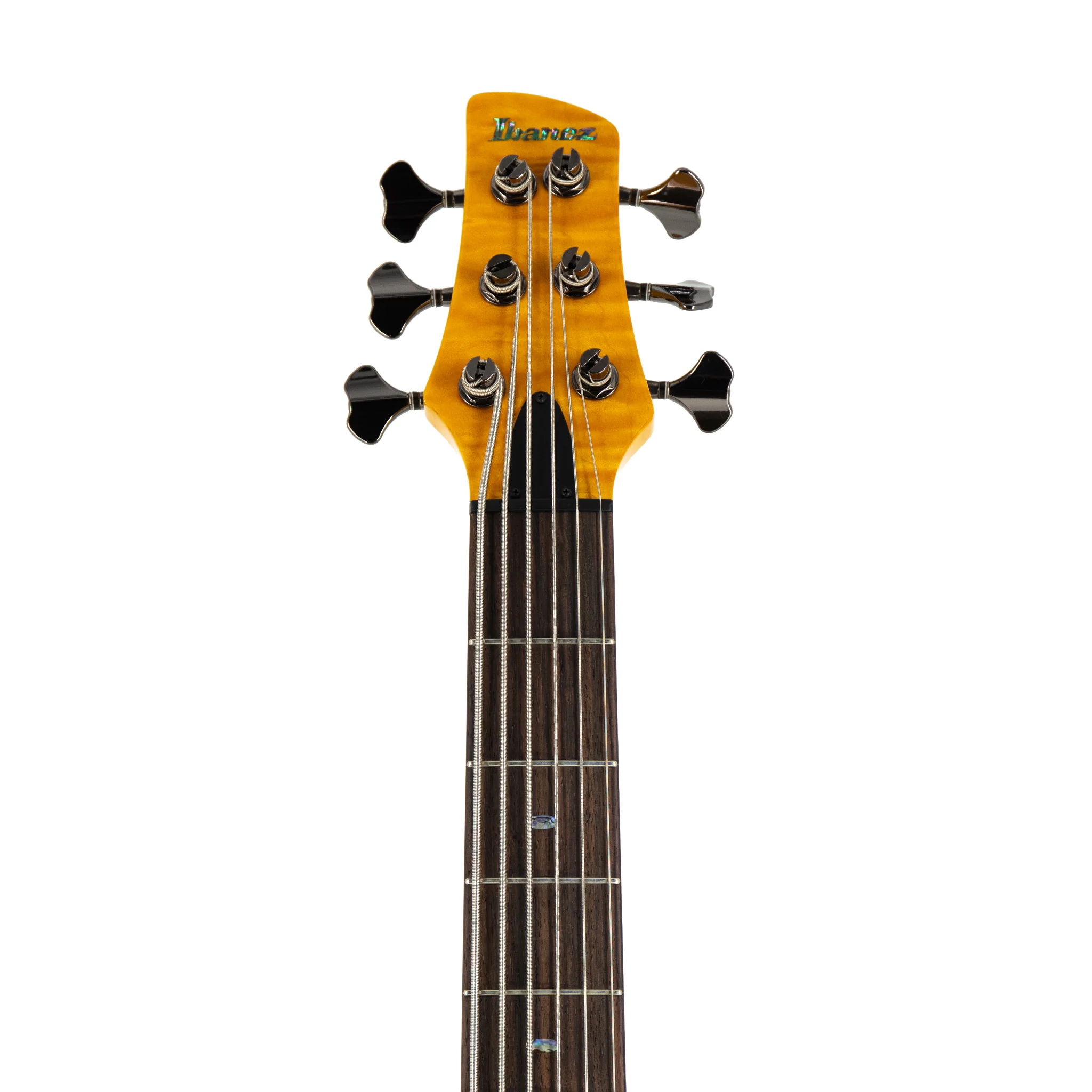 Ibanez GVB1006-AM Gerard Veasley Signature 6-String Electric Bass w/Case, Amber - Image 7