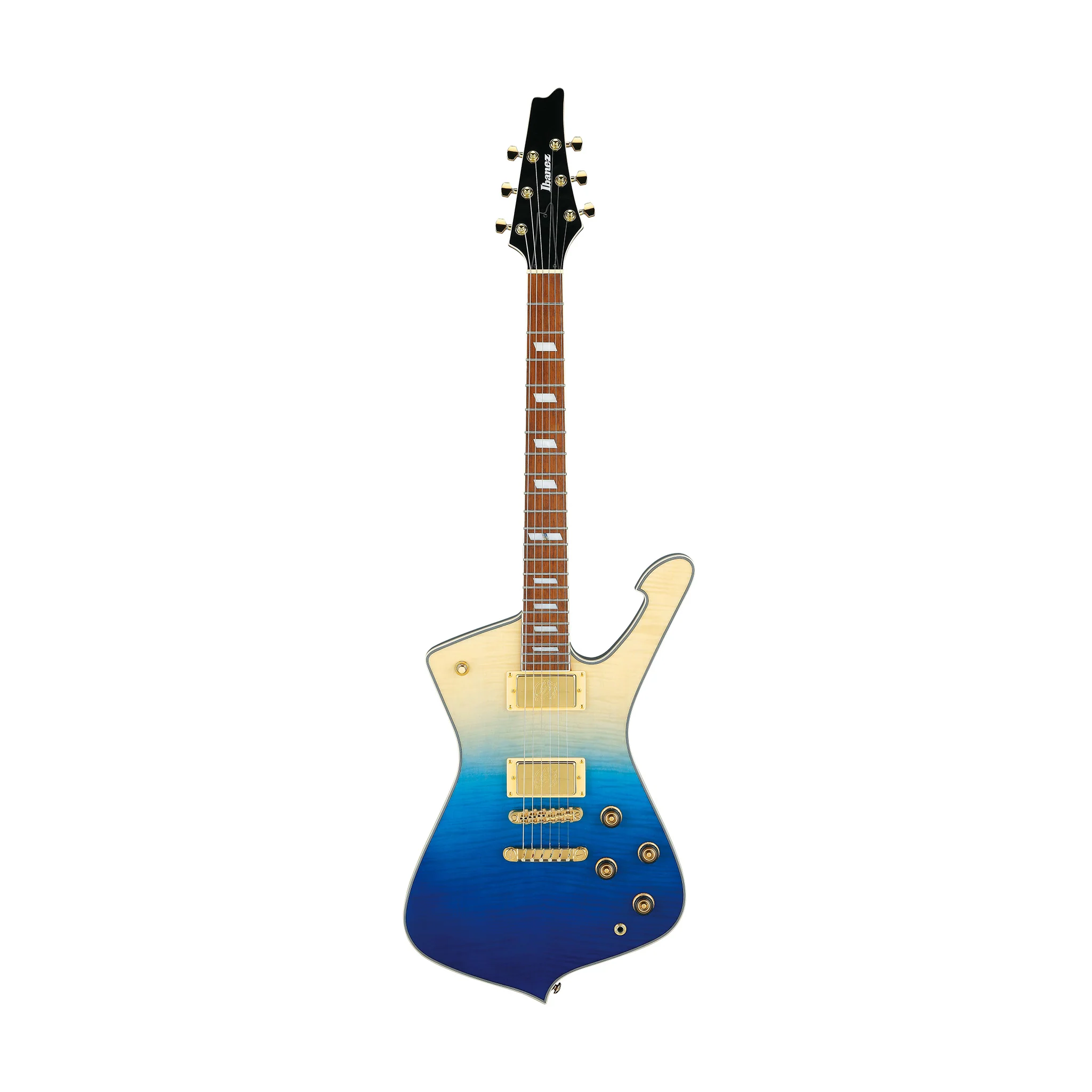 Ibanez Iceman IC420FM-TBG Electric Guitar w/IC Bag, Transparent Blue Gradation