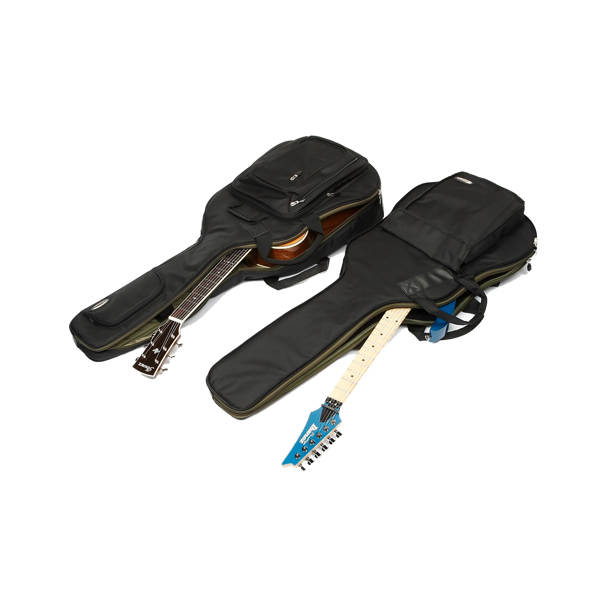 Ibanez IGAB2621-BK Powerpad Double Bag for Electric and Acoustic Guitar - Image 4