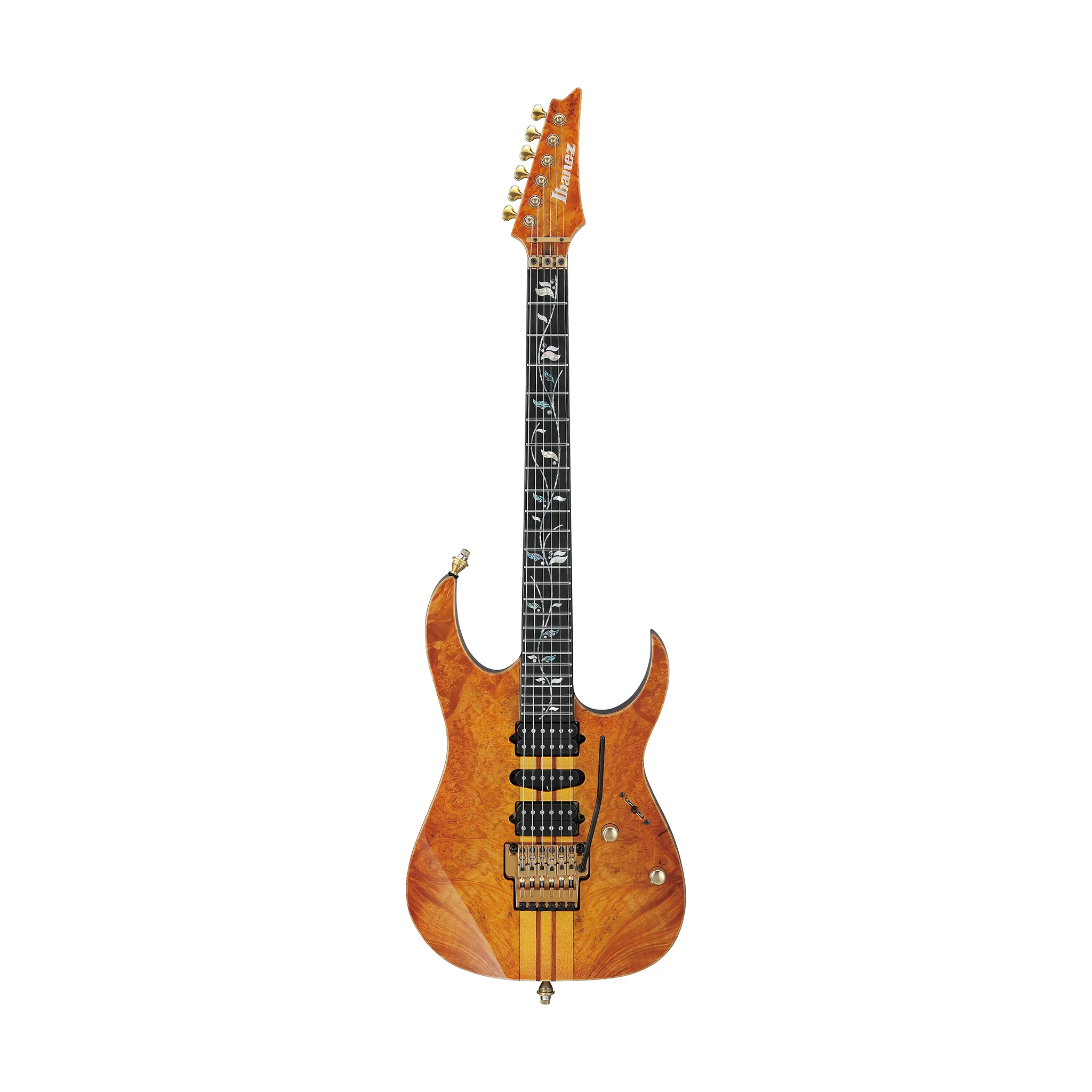 Ibanez Japan Custom Shop Visions IV1RG Electric Guitar /Case, Ebony FB, Amber