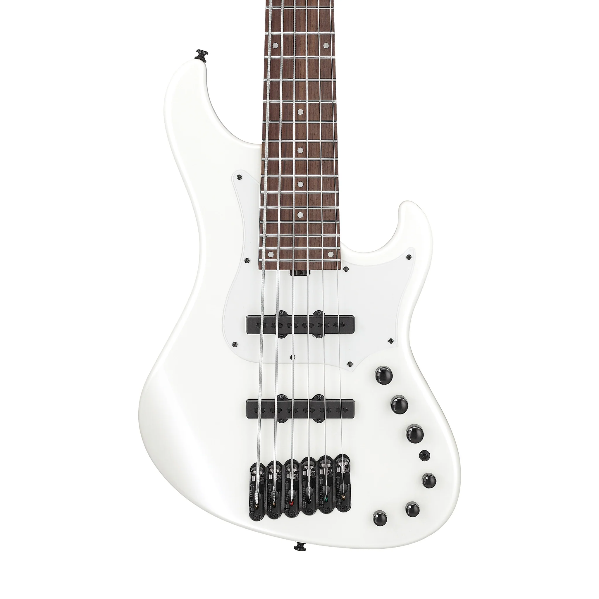 Ibanez MDM1006-PW 6-String Electric Bass Guitar w/Bag, Pearl White - Image 3
