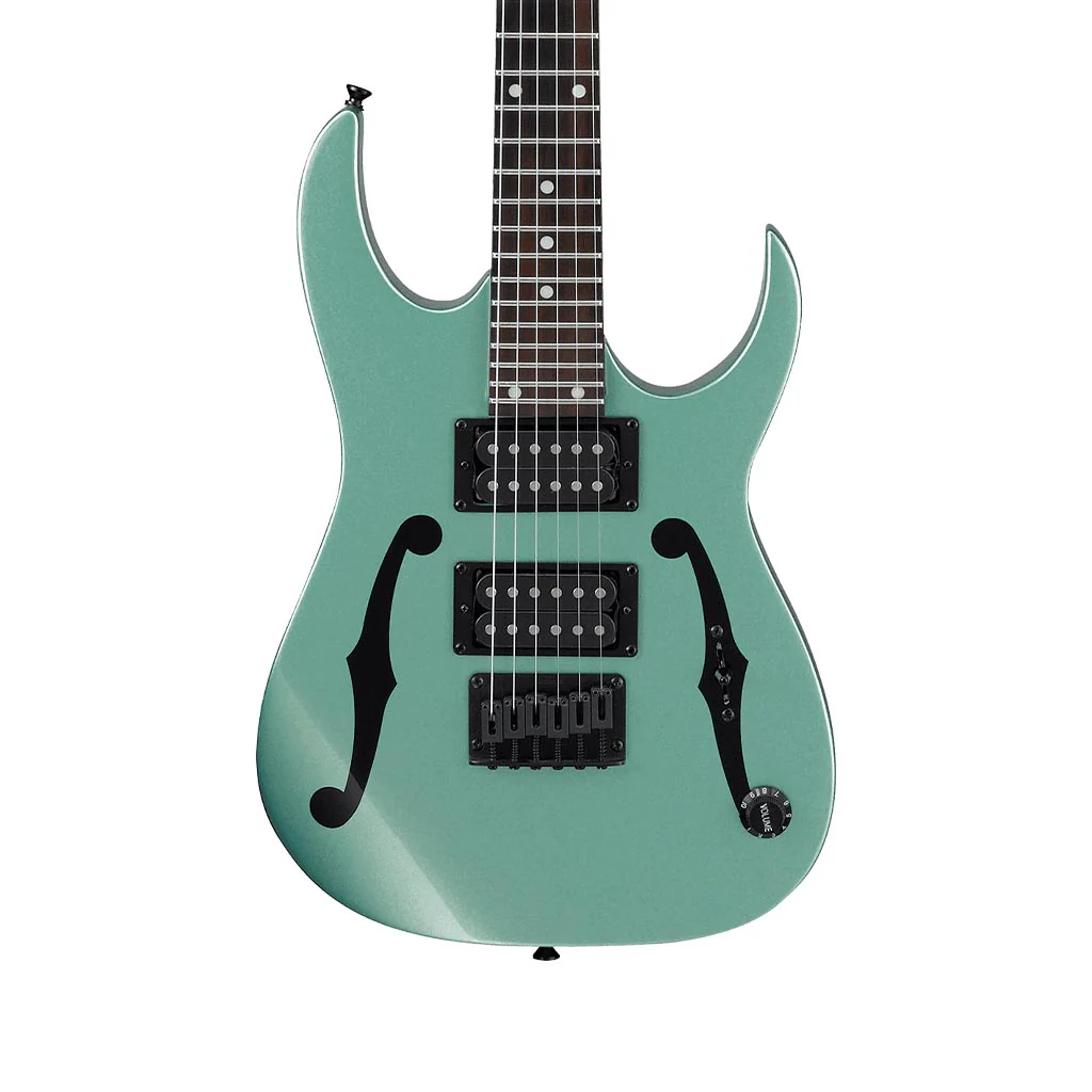 Ibanez PGMM21-MGN Paul Gilbert Signature MiKro Electric Guitar, Metallic Light Green - Image 2