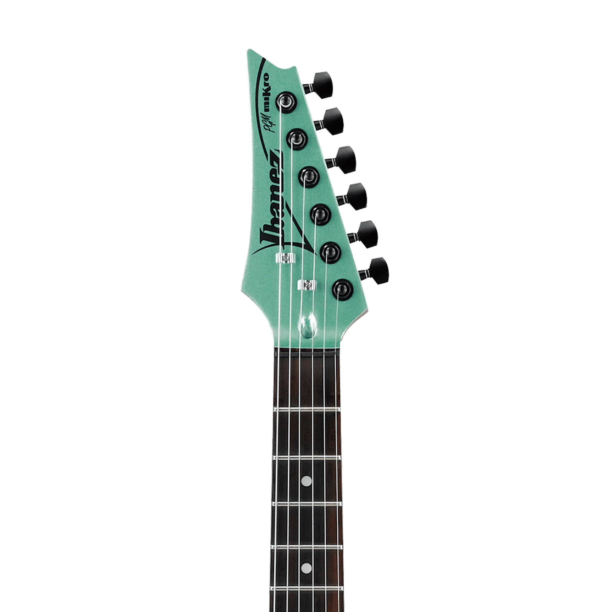 Ibanez PGMM21-MGN Paul Gilbert Signature MiKro Electric Guitar, Metallic Light Green - Image 3
