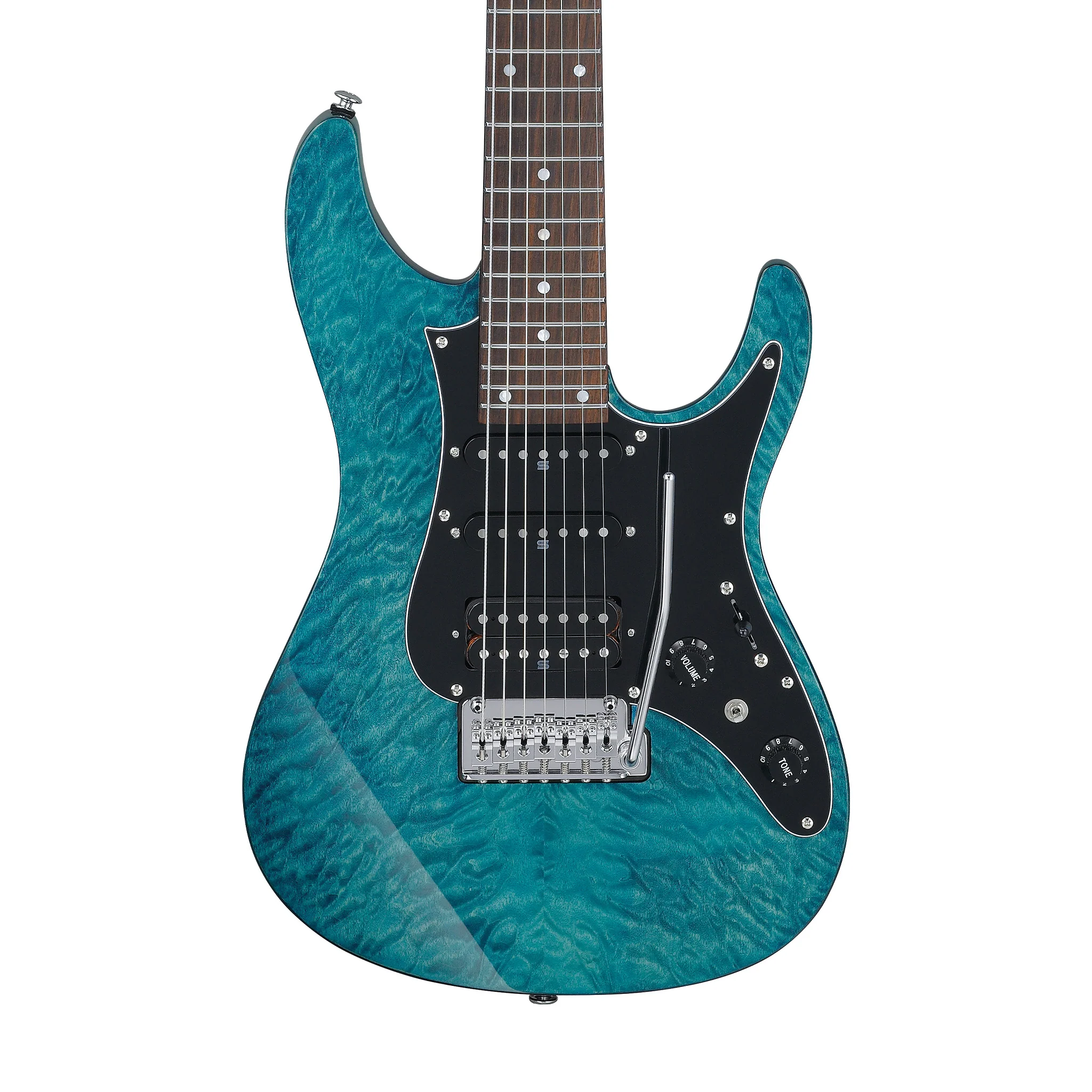 Ibanez Premium AZ447P1QM-COB 7-String Electric Guitar w/Bag, Cosmic Blue - Image 3