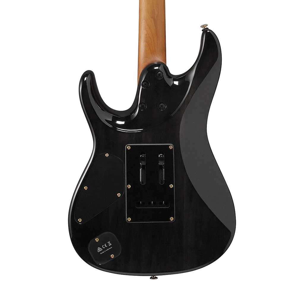 Ibanez Premium AZ47P1QM-BIB Electric Guitar w/Case, Black Ice Burst - Image 4
