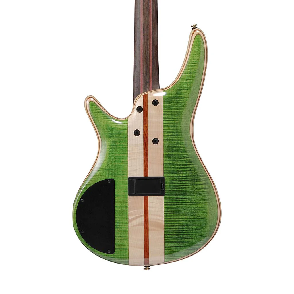 Ibanez Premium SR4FMDX-EGL Electric Bass Guitar w/Bag, Emerald Green Low Gloss - Image 4