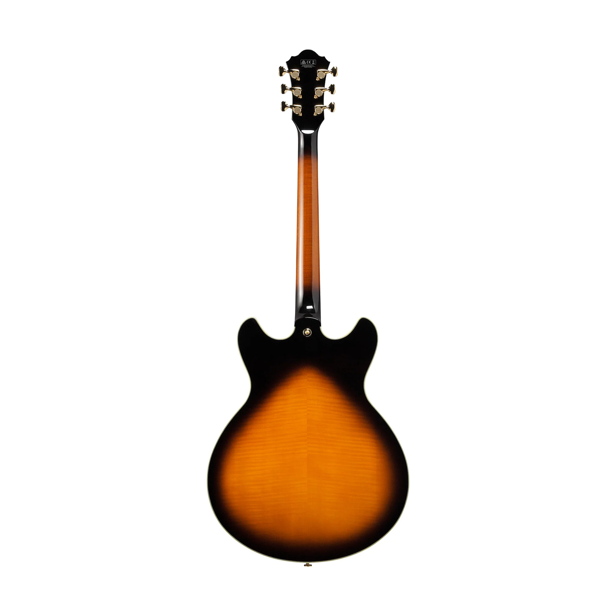 Ibanez Prestige Artstar AS2000-BS Semi-hollowbody Electric Guitar w/Case, Brown Sunburst - Image 2