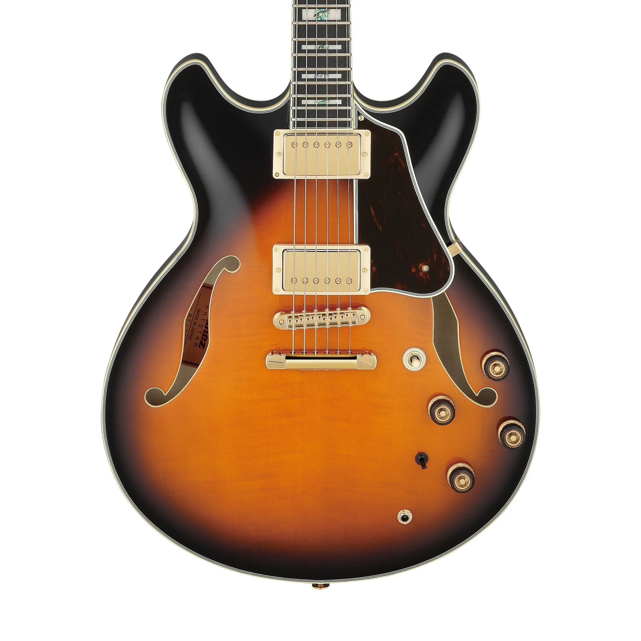 Ibanez Prestige Artstar AS2000-BS Semi-hollowbody Electric Guitar w/Case, Brown Sunburst - Image 4