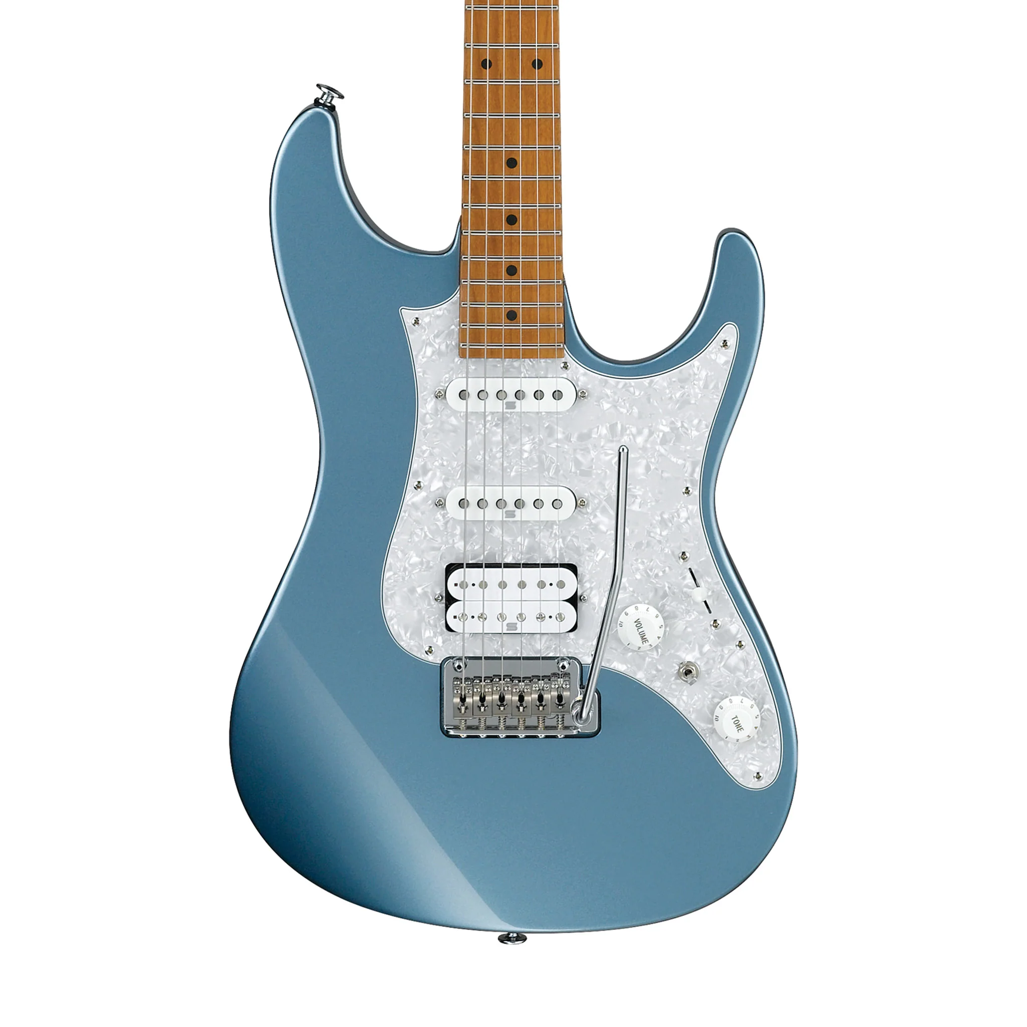 Ibanez Prestige AZ2204-ICM Electric Guitar w/Case, Ice Blue Metallic - Image 2