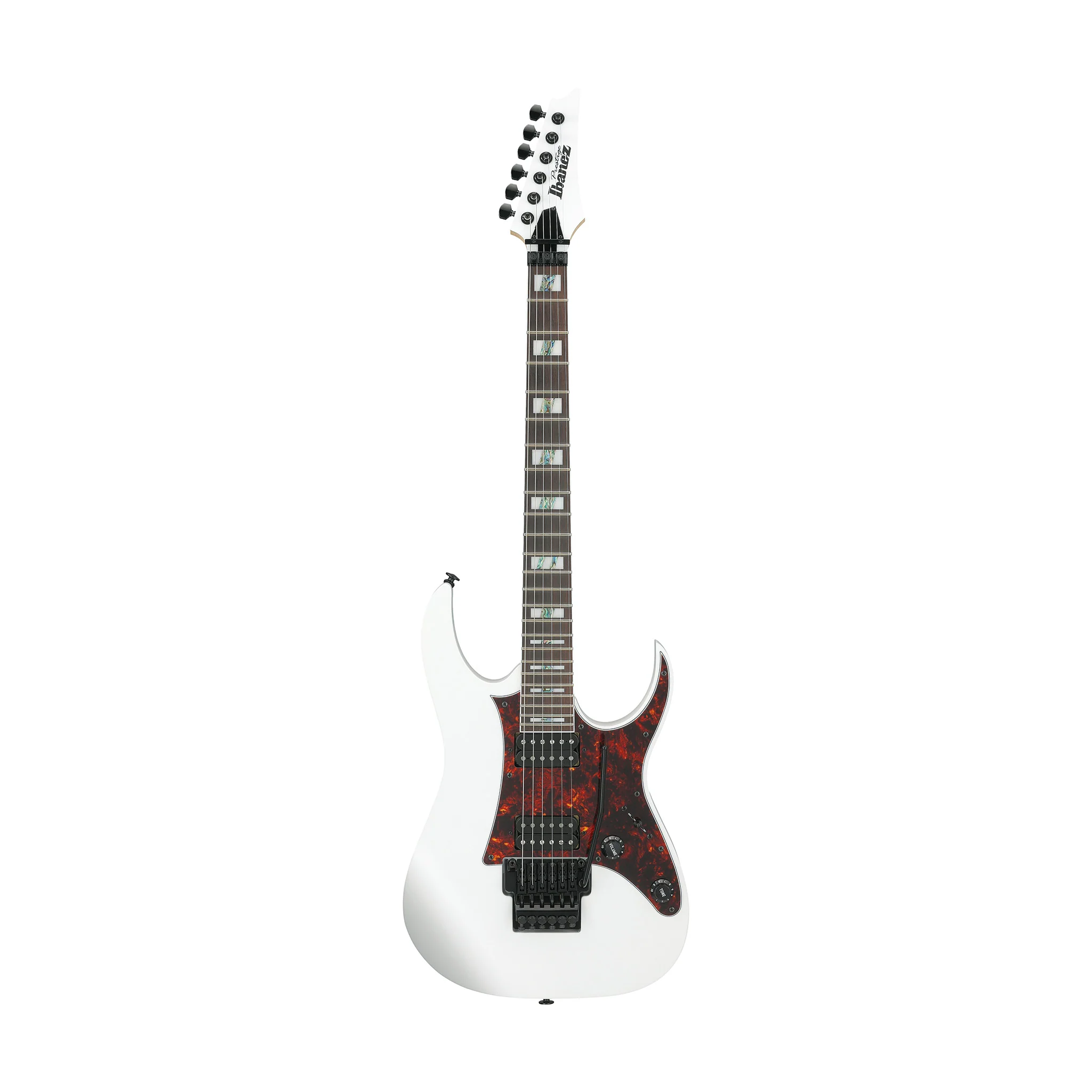 Ibanez Prestige RG653DX-WHF Electric Guitar w/Case, White Flat