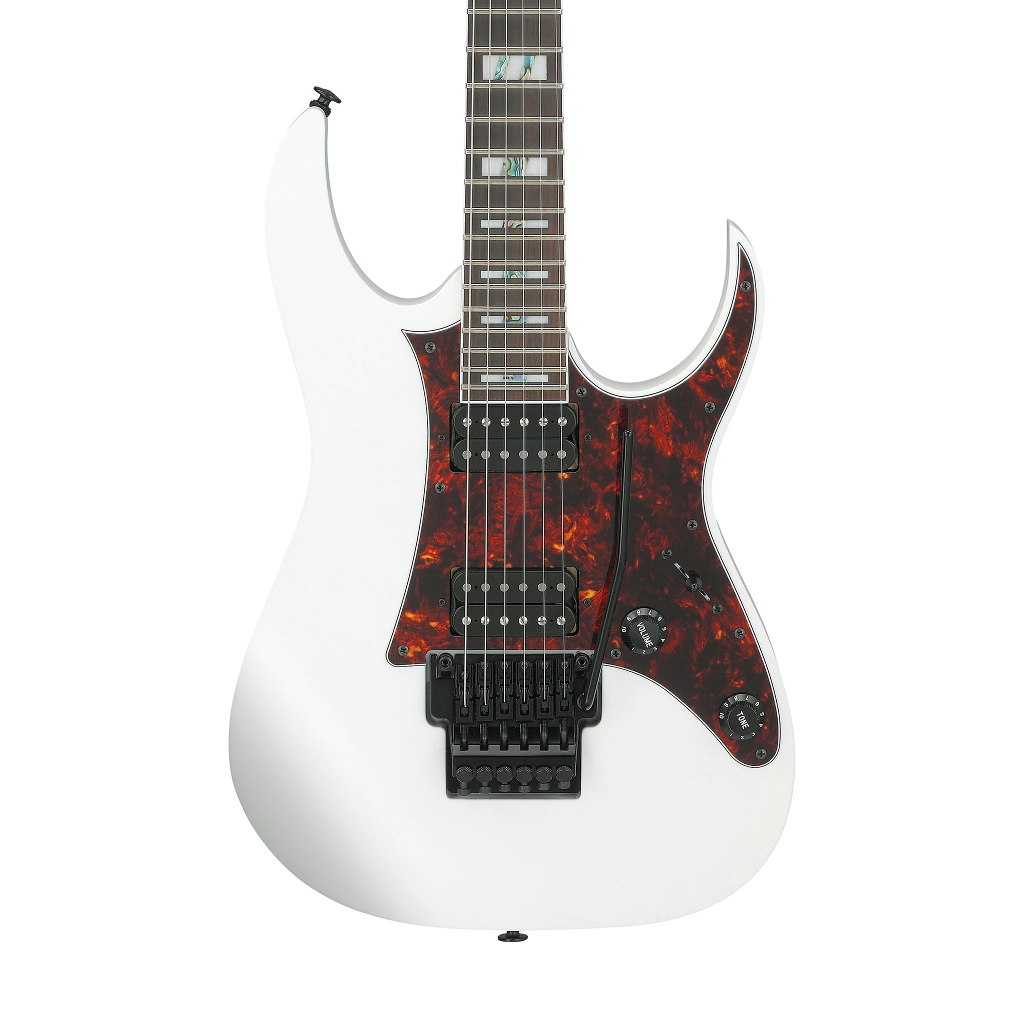 Ibanez Prestige RG653DX-WHF Electric Guitar w/Case, White Flat - Image 3