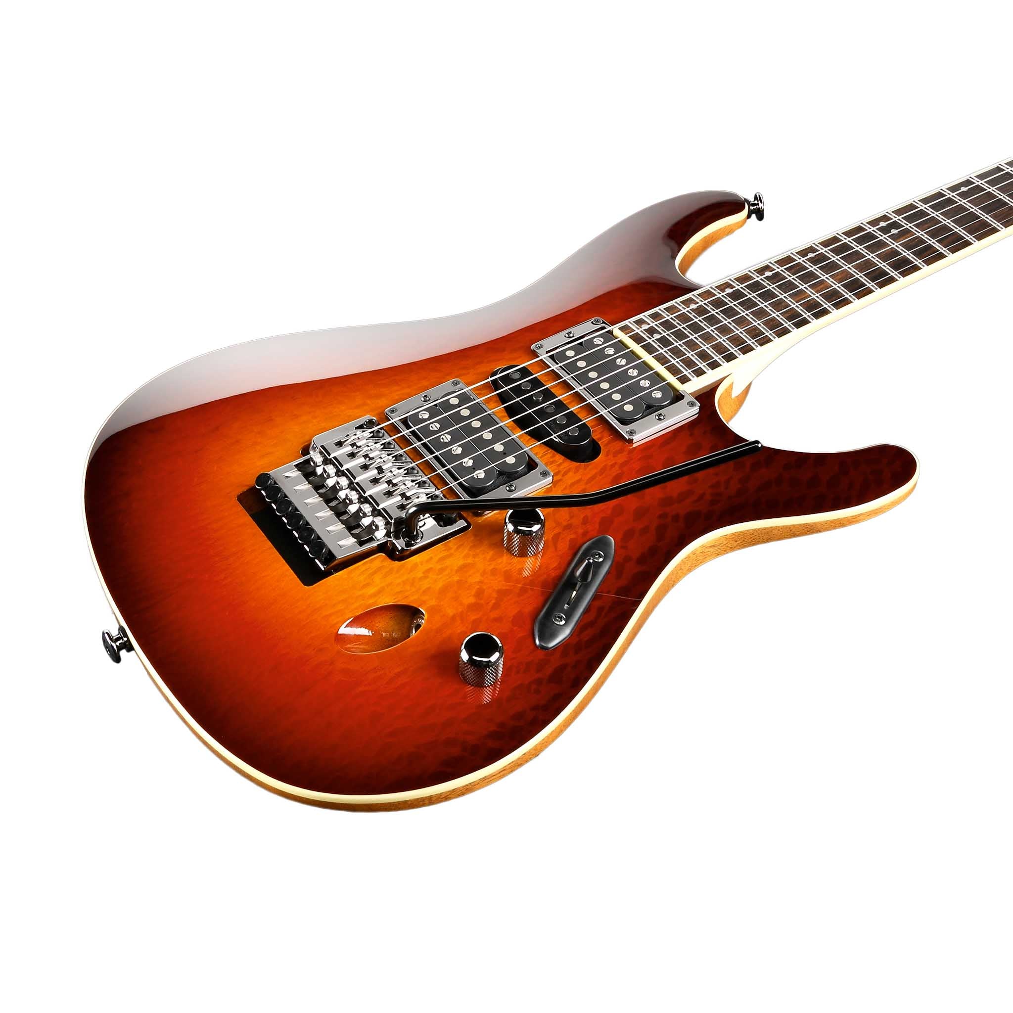 Ibanez Prestige S6570SK-STB Electric Guitar w/Case, Sunset Burst - Image 4