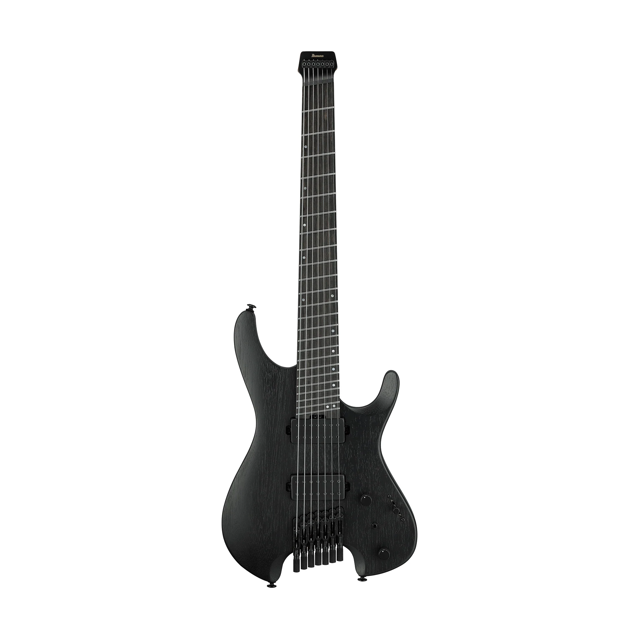 Ibanez QX527B-WK Headless 7-String Electric Guitar w/Bag, Weathered Black