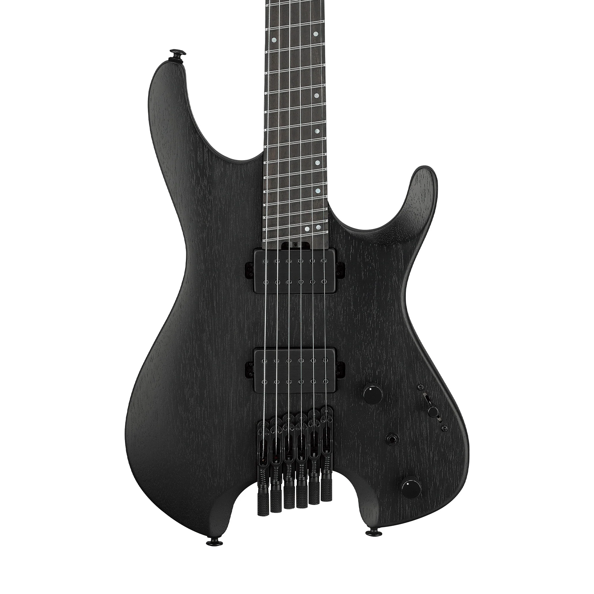 Ibanez QX52B-WK Headless Electric Guitar w/Bag, Weathered Black - Image 3