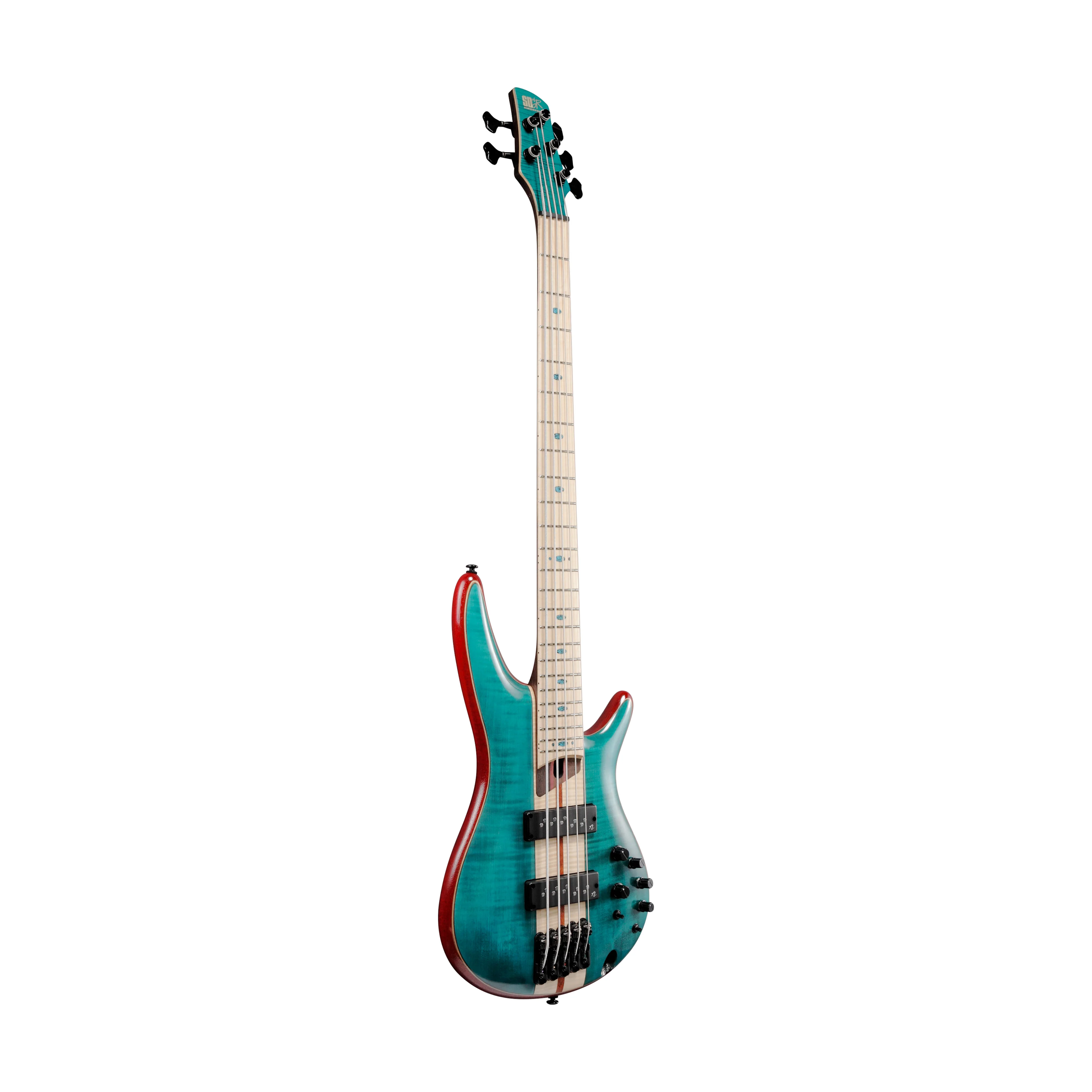 Ibanez SR1426B-CGL 6-String Electric Bass Guitar w/Gig Bag, Caribbean Green Low Gloss - Image 3