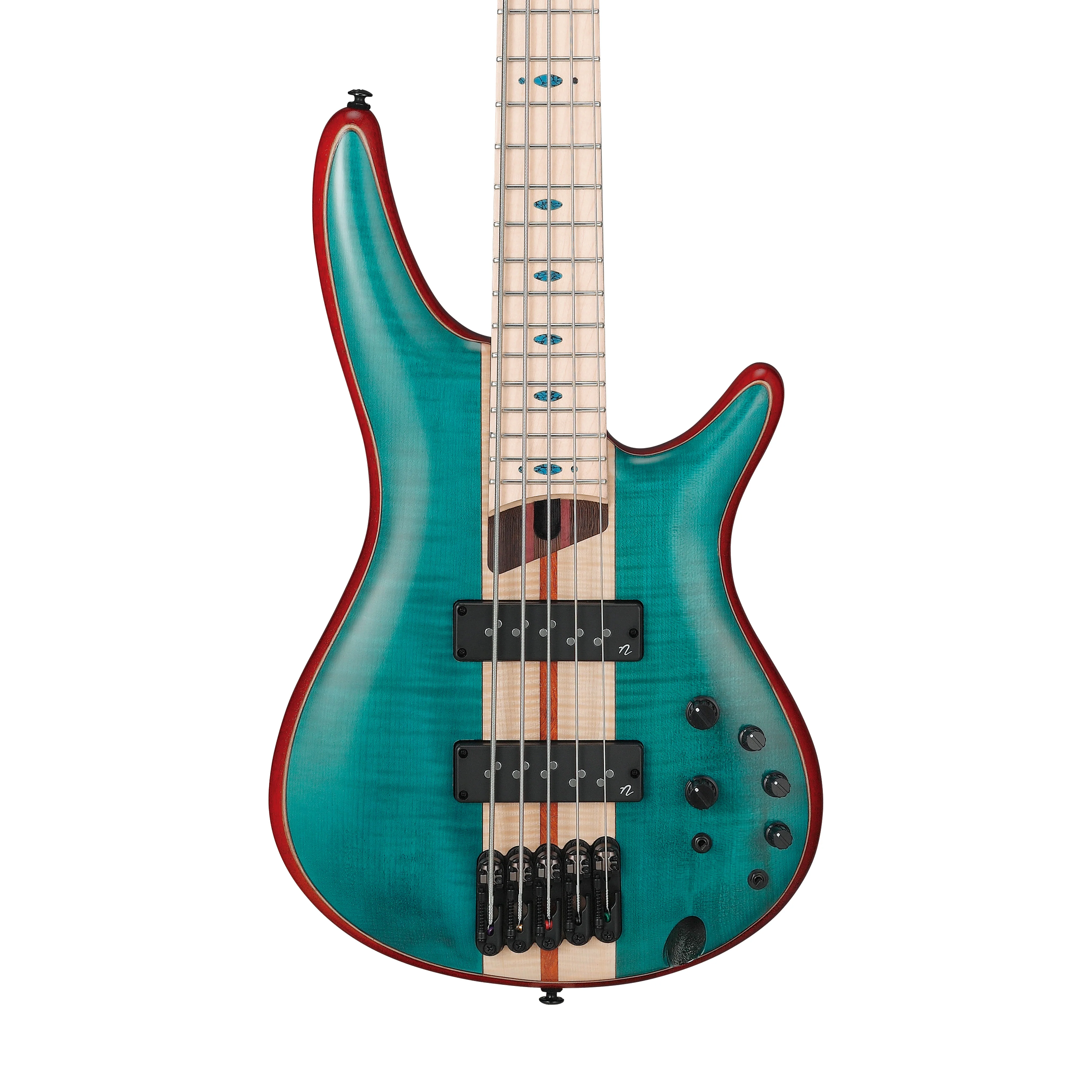 Ibanez SR1426B-CGL 6-String Electric Bass Guitar w/Gig Bag, Caribbean Green Low Gloss - Image 4