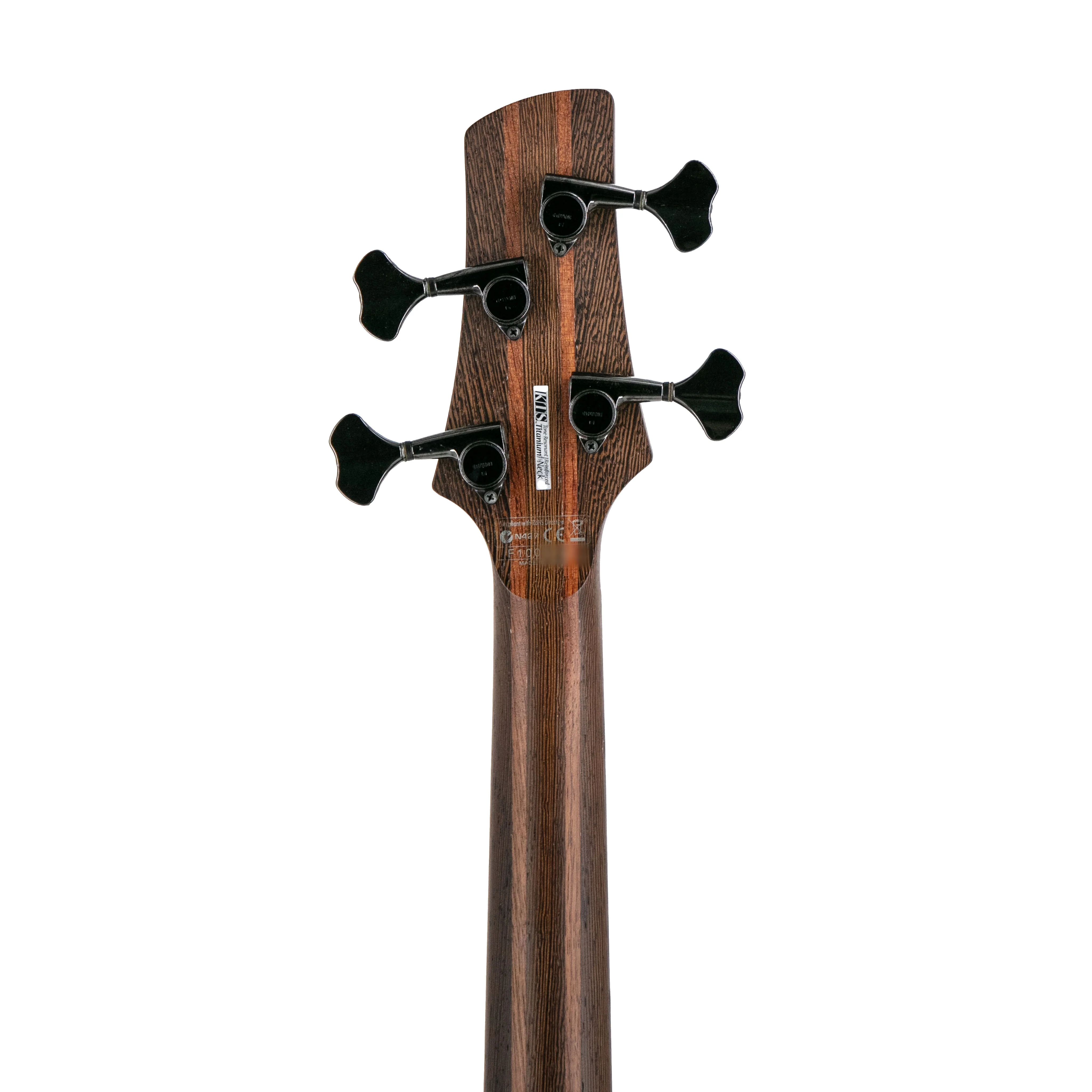 Ibanez SR4000E-TKF Prestige 4-String Bass, Transparent Black Flat, F100XXXX - Image 9