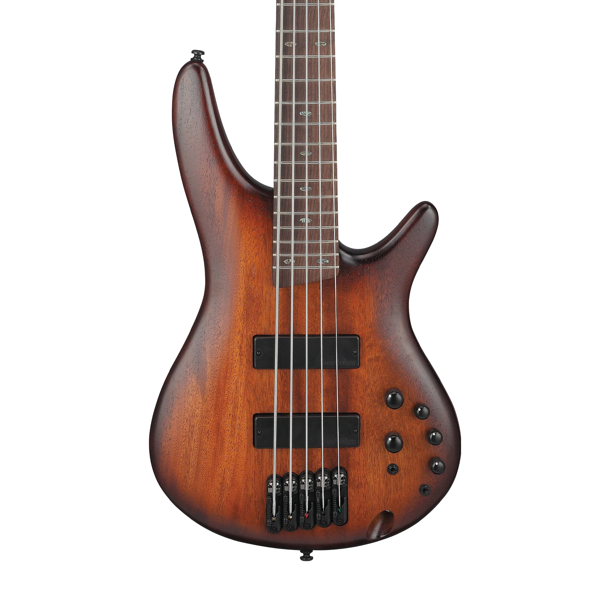 Ibanez SR505A-MHL 5-String Electric Bass Guitar, Mahogany Brown Burst Low Gloss - Image 3