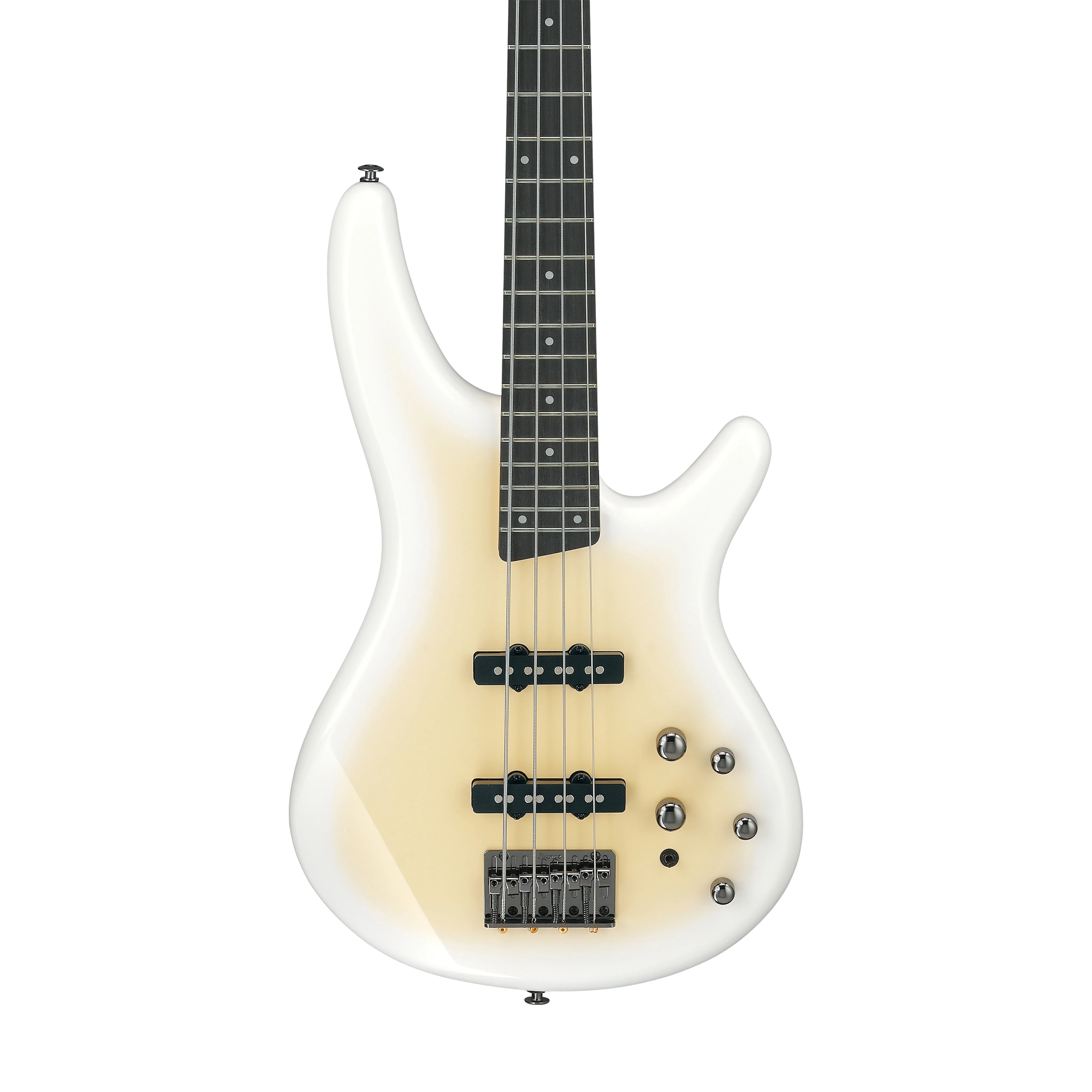 Ibanez Standard SR280E-CNW Electric Bass Guitar, Canary Yellow White Burst - Image 3