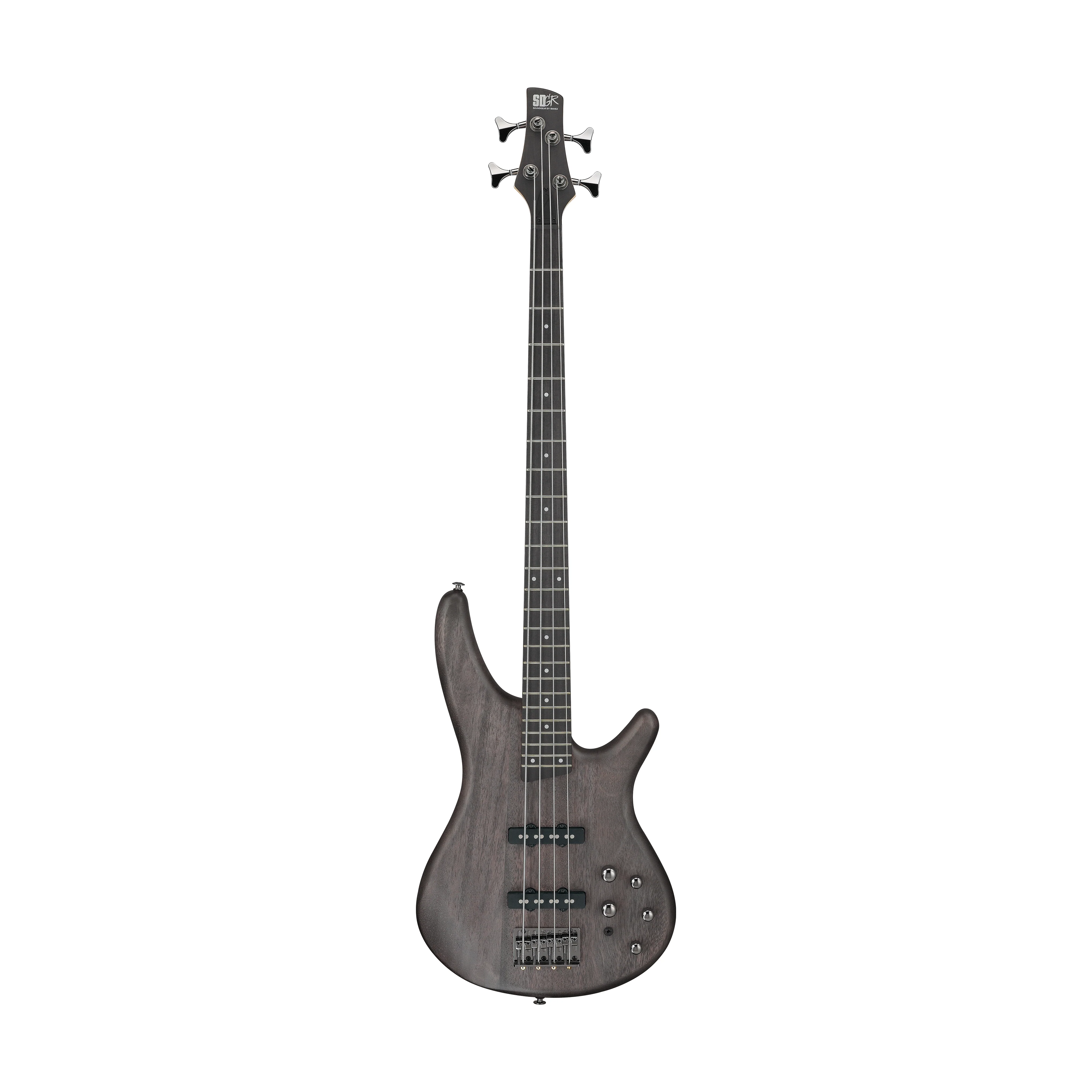 Ibanez Standard SR280E-TKF Electric Bass Guitar, Transparent Black Flat