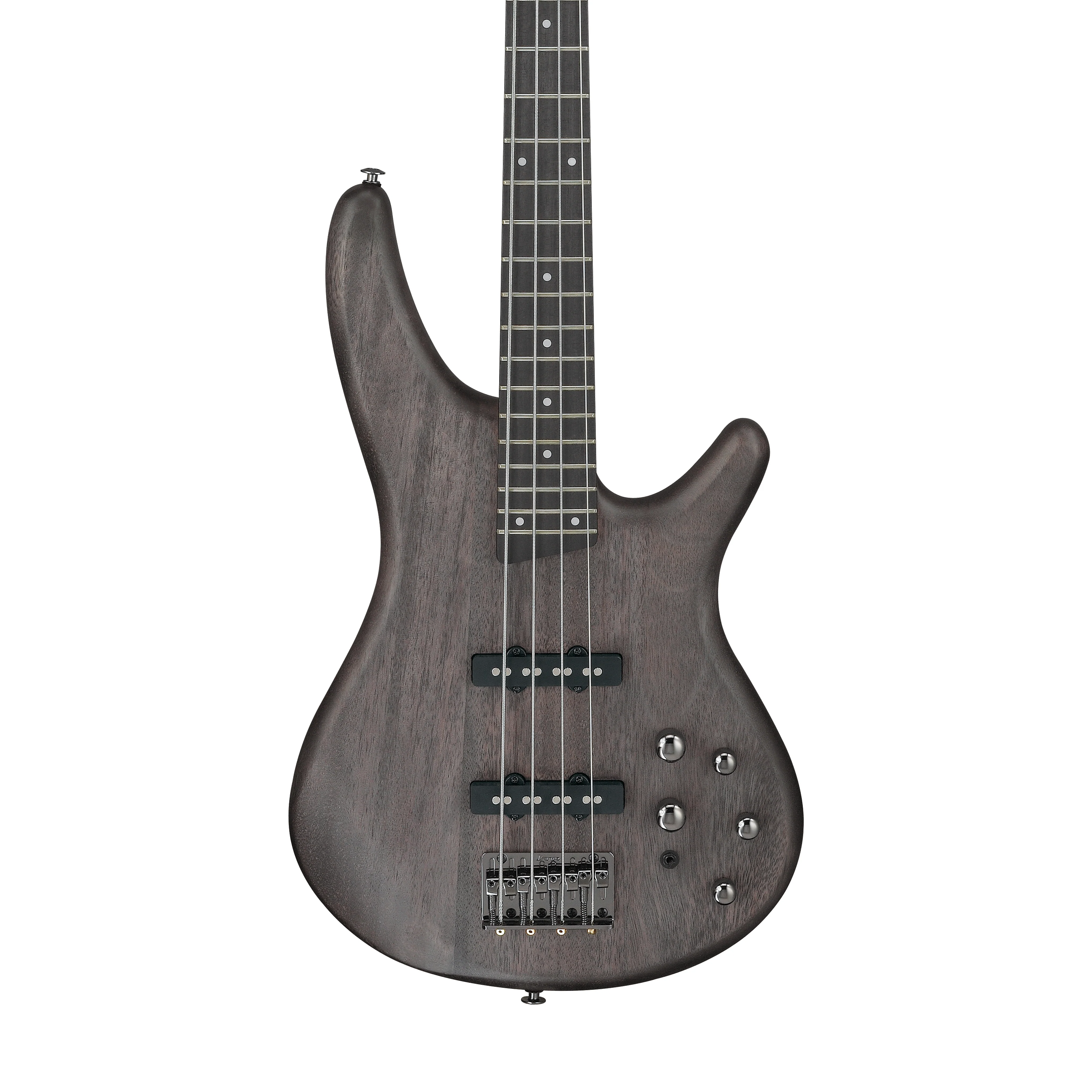Ibanez Standard SR280E-TKF Electric Bass Guitar, Transparent Black Flat - Image 3
