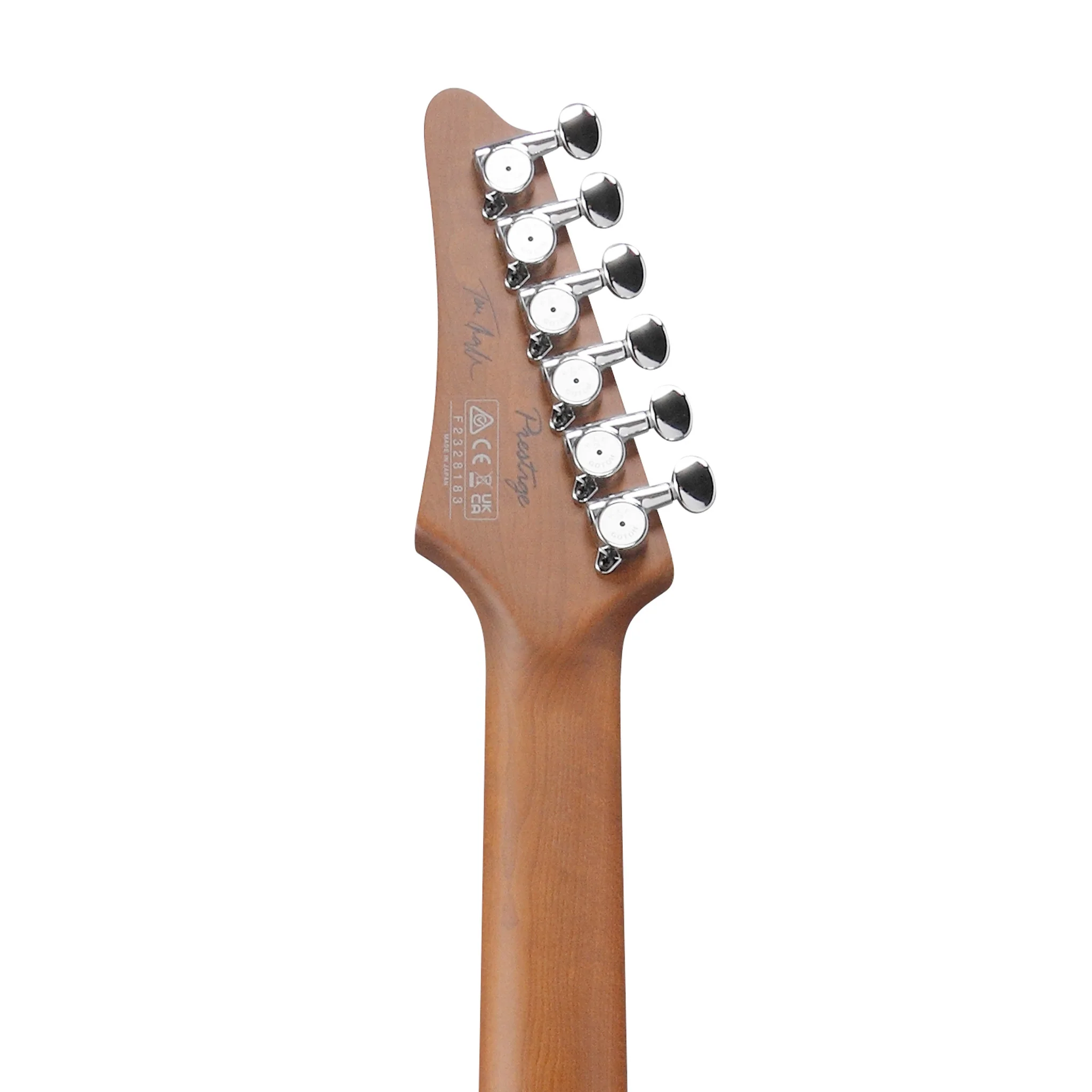 Ibanez TQM2-CUF Tom Quayle Signature Electric Guitar w/Case, Charcol Black Burst Flat - Image 7