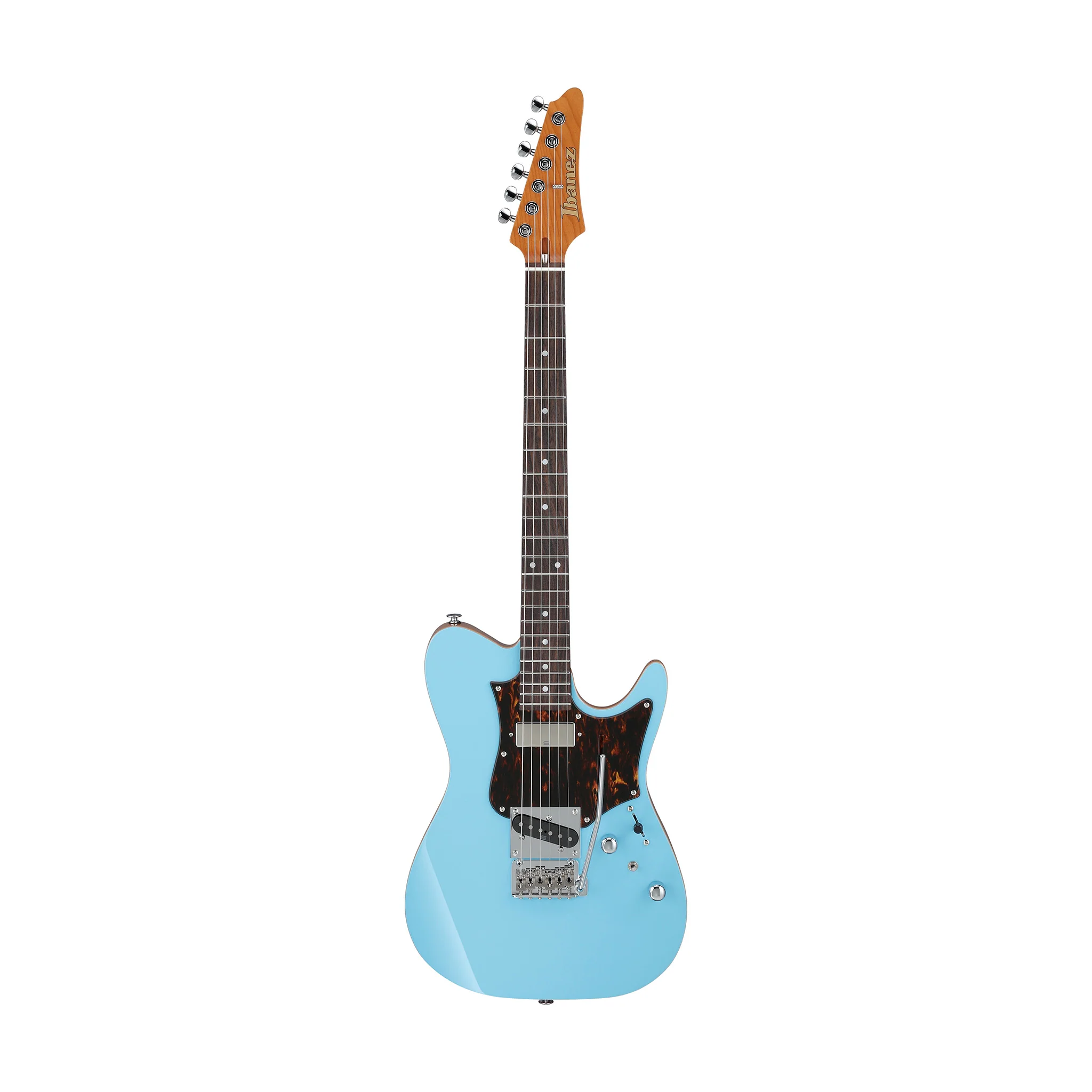 Ibanez TQMS1-CTB Tom Quayle Signature Electric Guitar w/Case, Celeste Blue