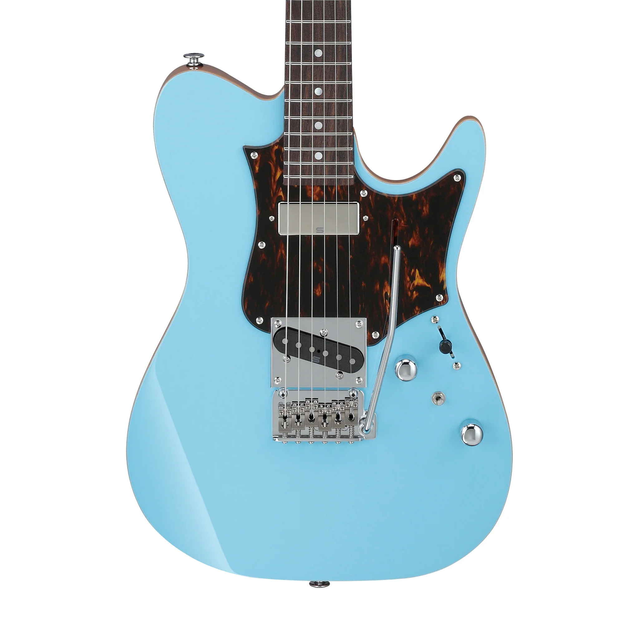 Ibanez TQMS1-CTB Tom Quayle Signature Electric Guitar w/Case, Celeste Blue - Image 4