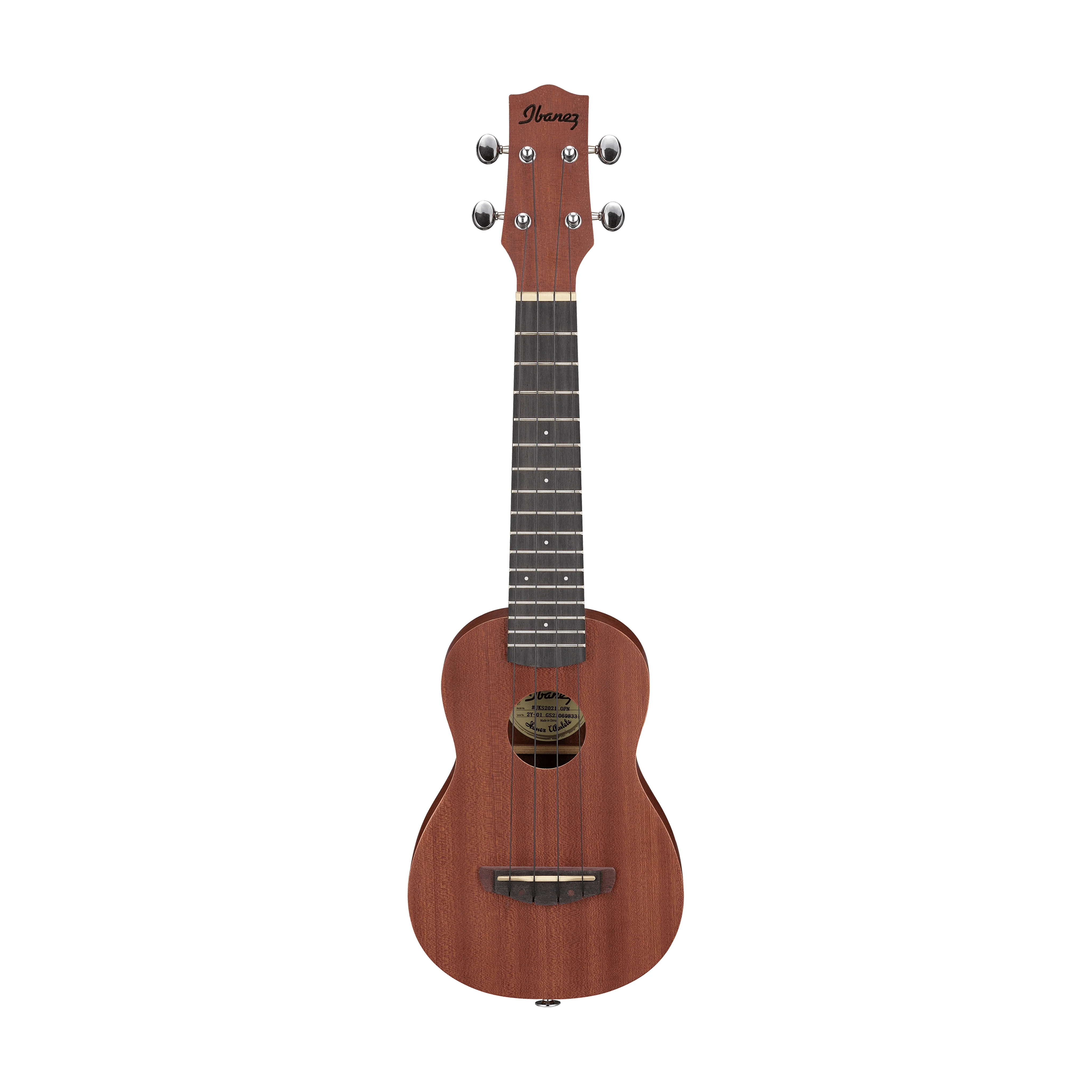 Ibanez UKS100-OPN Soprano Ukulele w/ Bag, Open Pore Natural