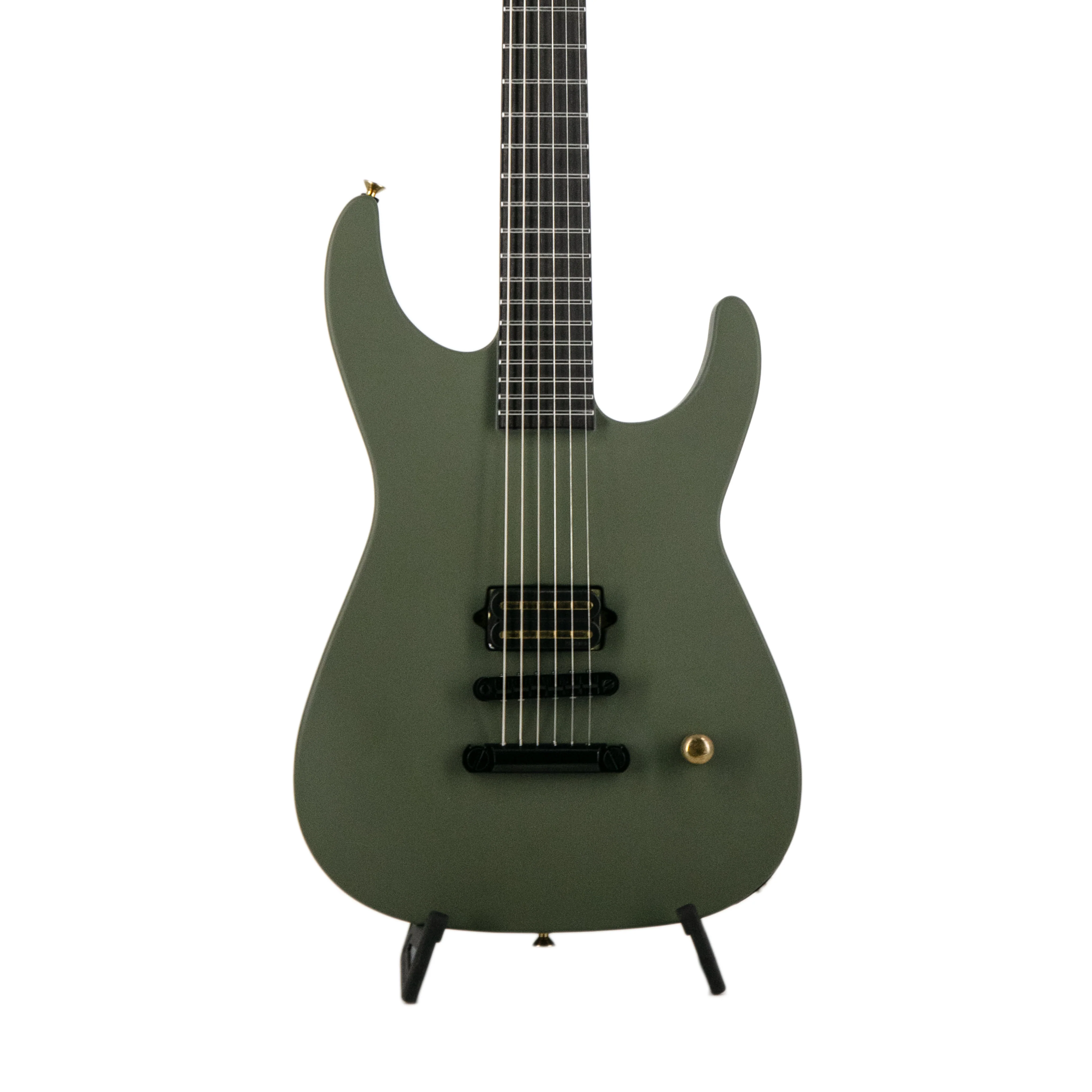 Jackson Custom Shop Limited Edition Soloist SL1HT Electric Guitar, Satin Olive Drab Green - Image 3
