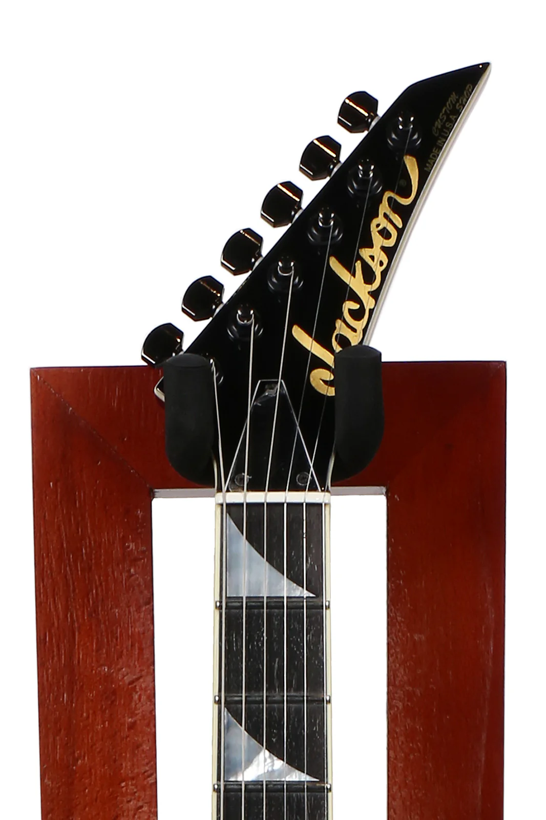 Jackson Custom Shop Randy Rhoads 1T Electric Guitar, Burgundy w/Gold Leaf Bevels - Image 7