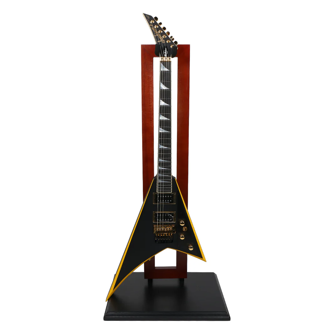 Jackson Custom Shop Randy Rhoads RR24 Electric Guitar, Satin Black w/ Yellow Bevels - Image 14