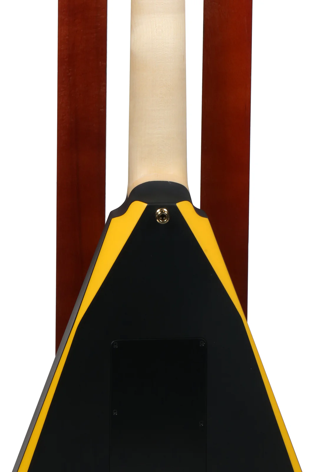 Jackson Custom Shop Randy Rhoads RR24 Electric Guitar, Satin Black w/ Yellow Bevels - Image 4