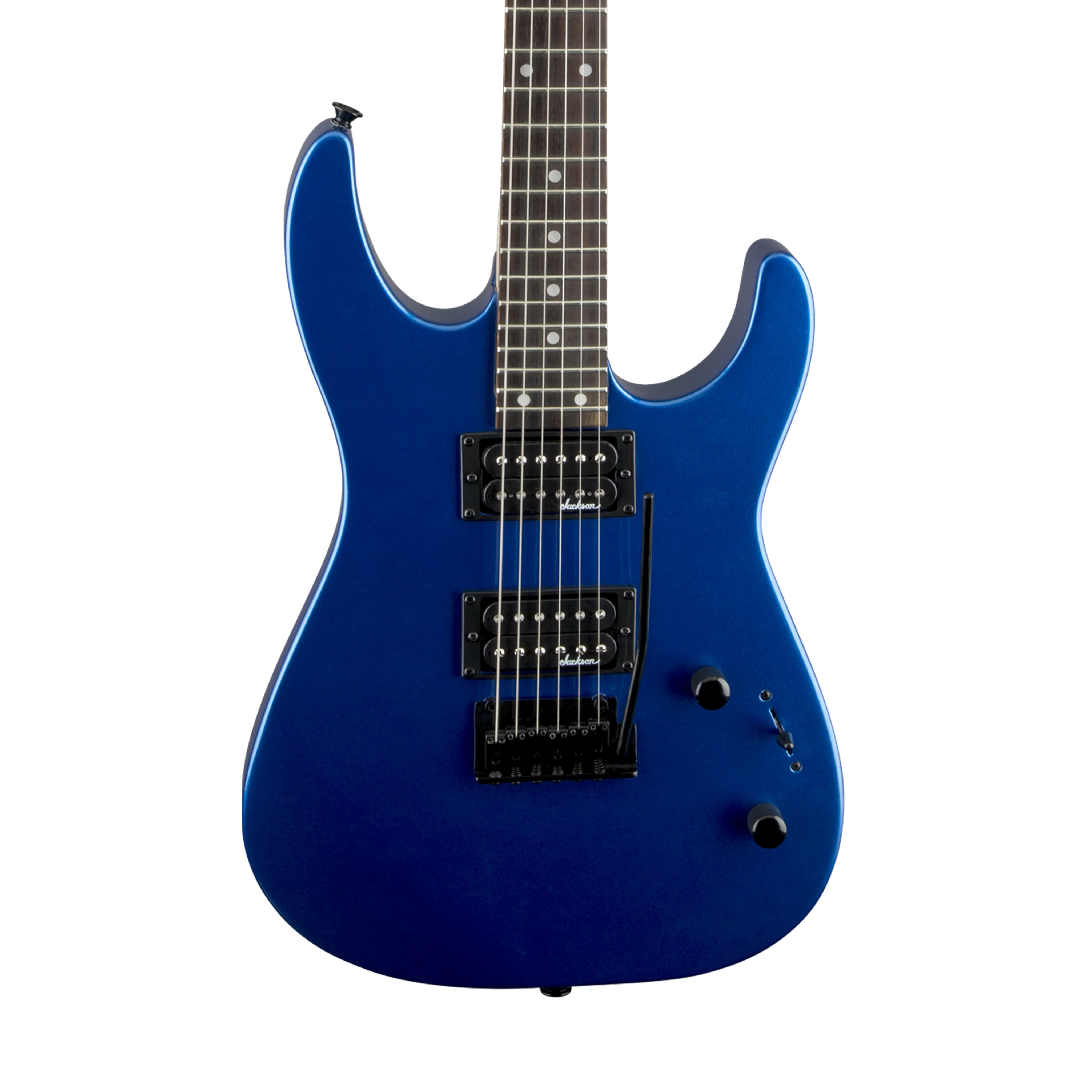 Jackson Dinky JS12 Electric Guitar, RW FB, Metallic Blue - Image 3