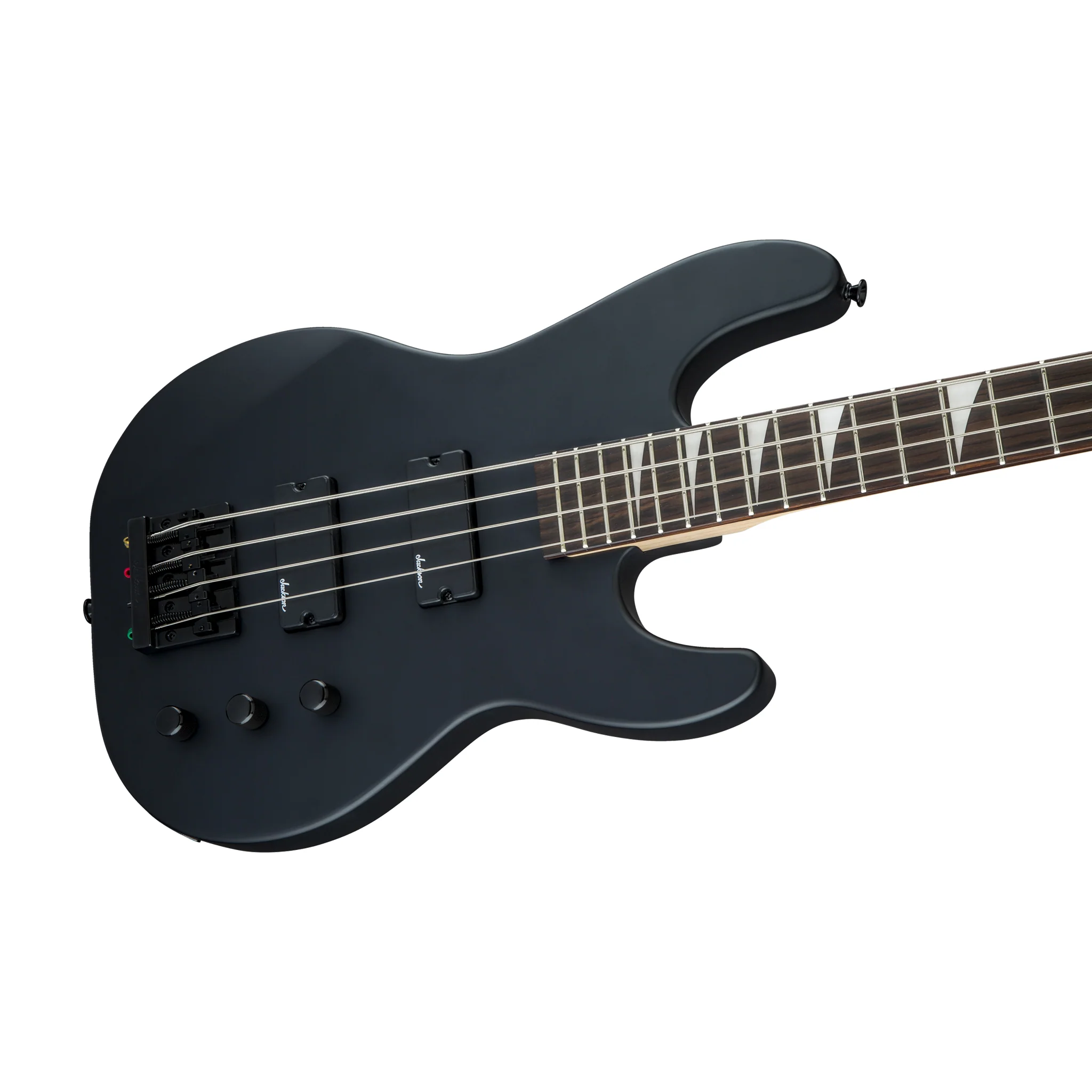 Jackson JS Series Concert Bass JS2 Guitar, Amaranth FB, Satin Black - Image 3