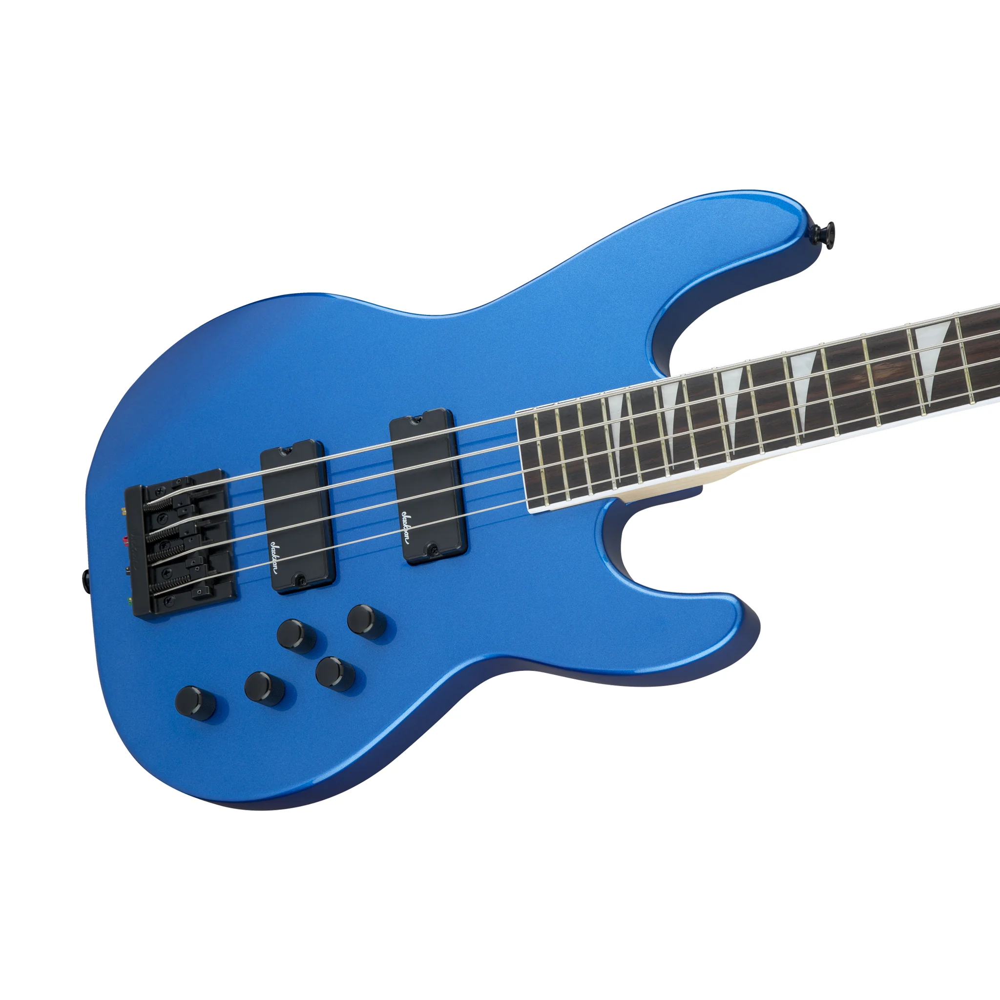 Jackson JS Series Concert Bass JS3 Guitar, Amaranth FB, Metallic Blue - Image 3