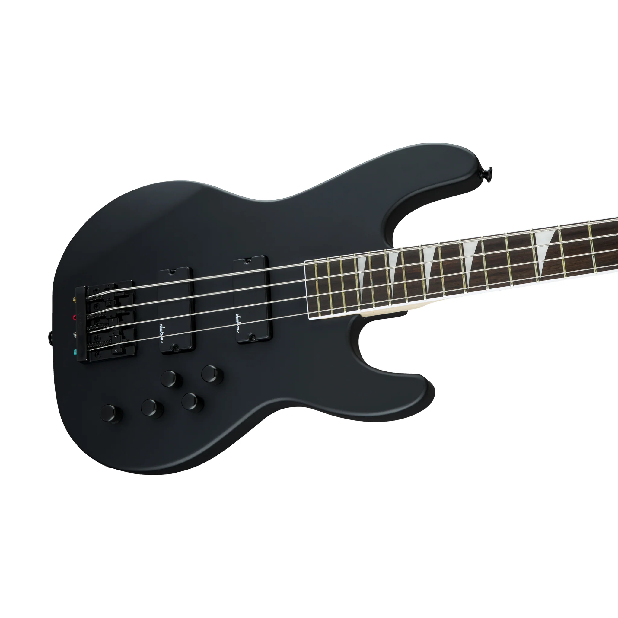 Jackson JS Series Concert Bass JS3 Guitar, Amaranth FB, Satin Black - Image 3