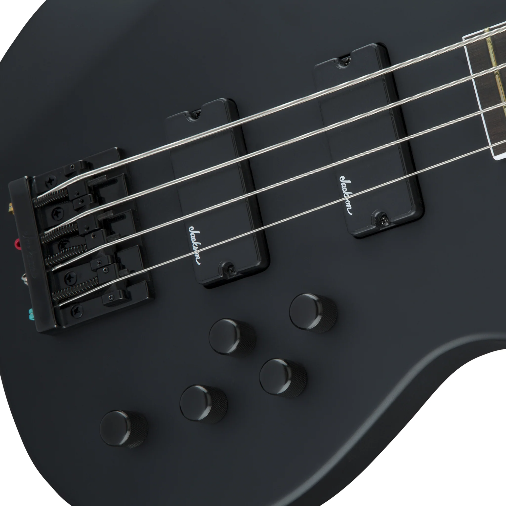 Jackson JS Series Concert Bass JS3 Guitar, Amaranth FB, Satin Black - Image 4