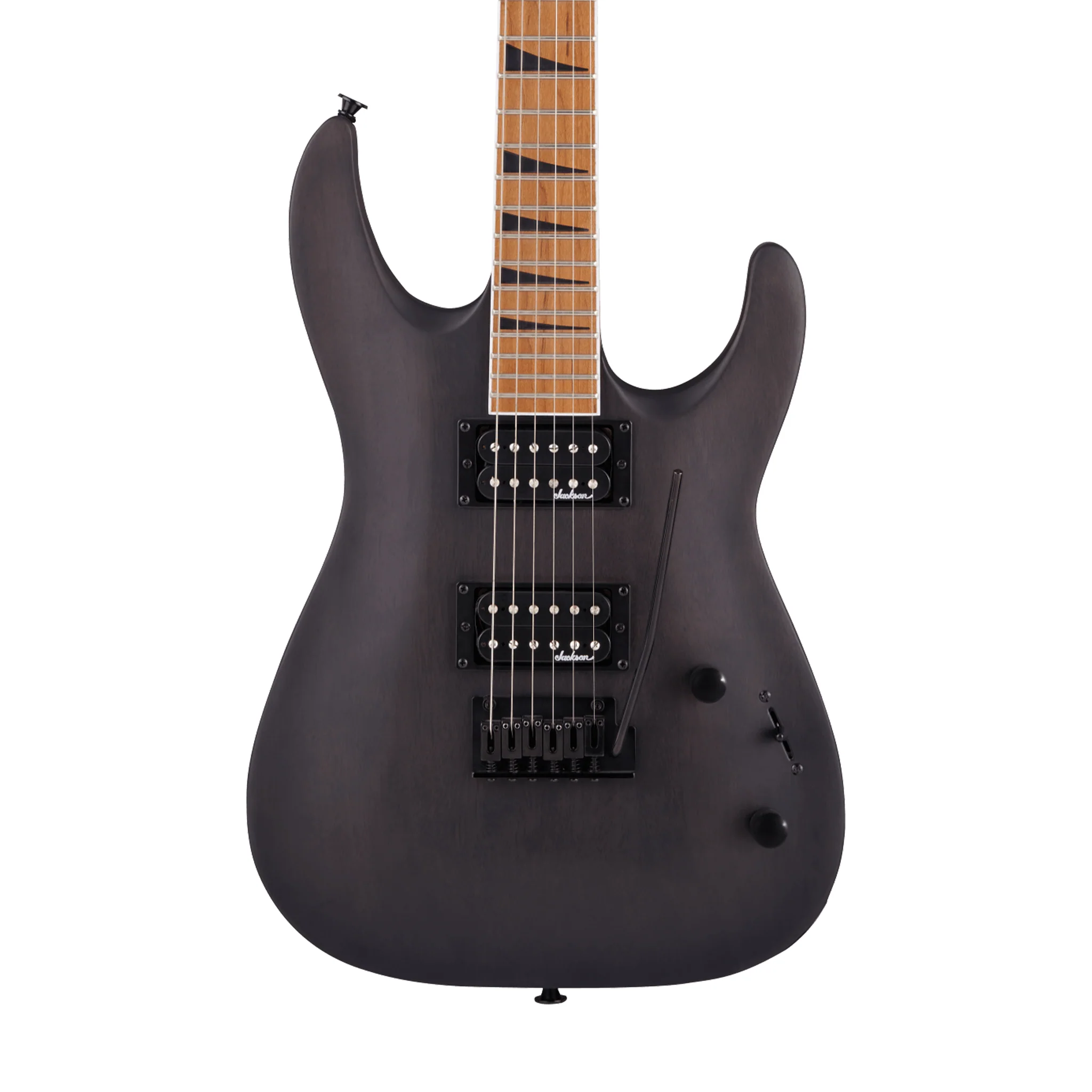 Jackson JS Series Dinky Arch Top JS24 DKAM Electric Guitar, Caramelized Maple FB, Black Stain - Image 3