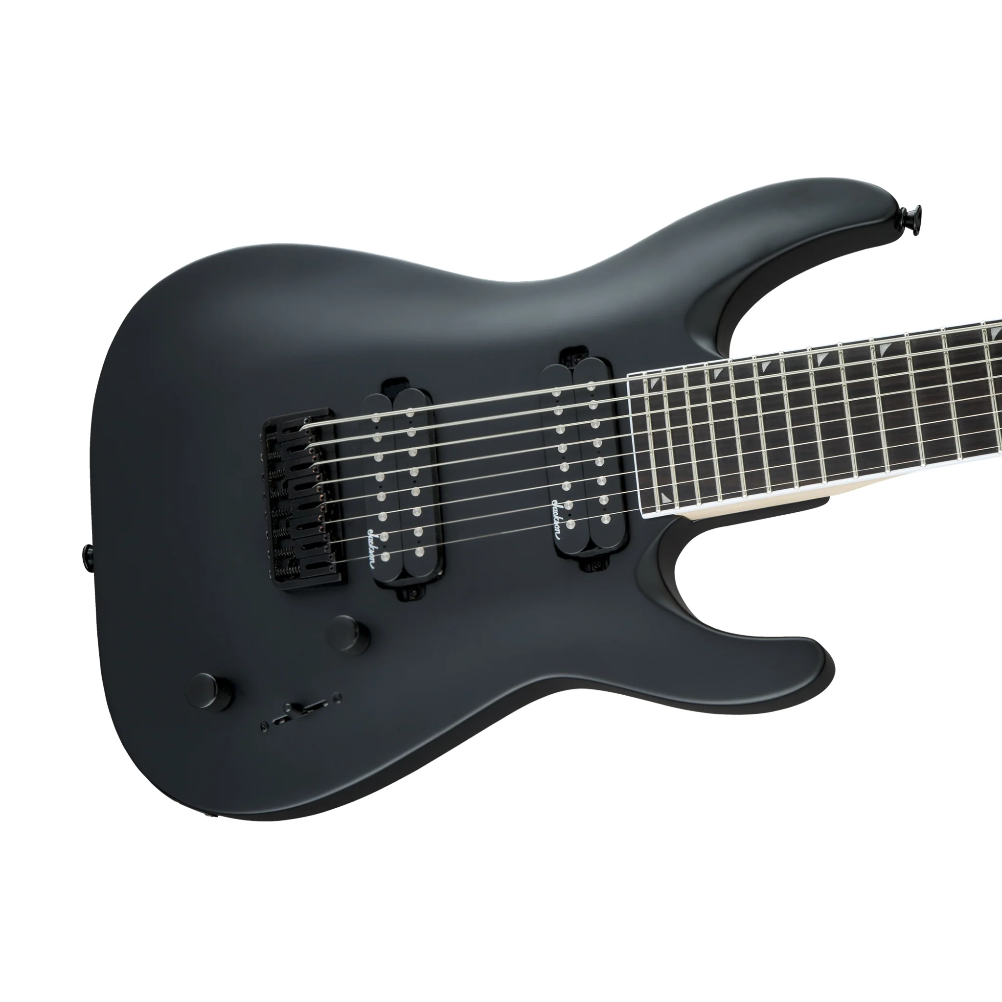 Jackson JS Series Dinky Arch Top JS32-8 DKA HT Electric Guitar, Amaranth FB, Satin Black - Image 5