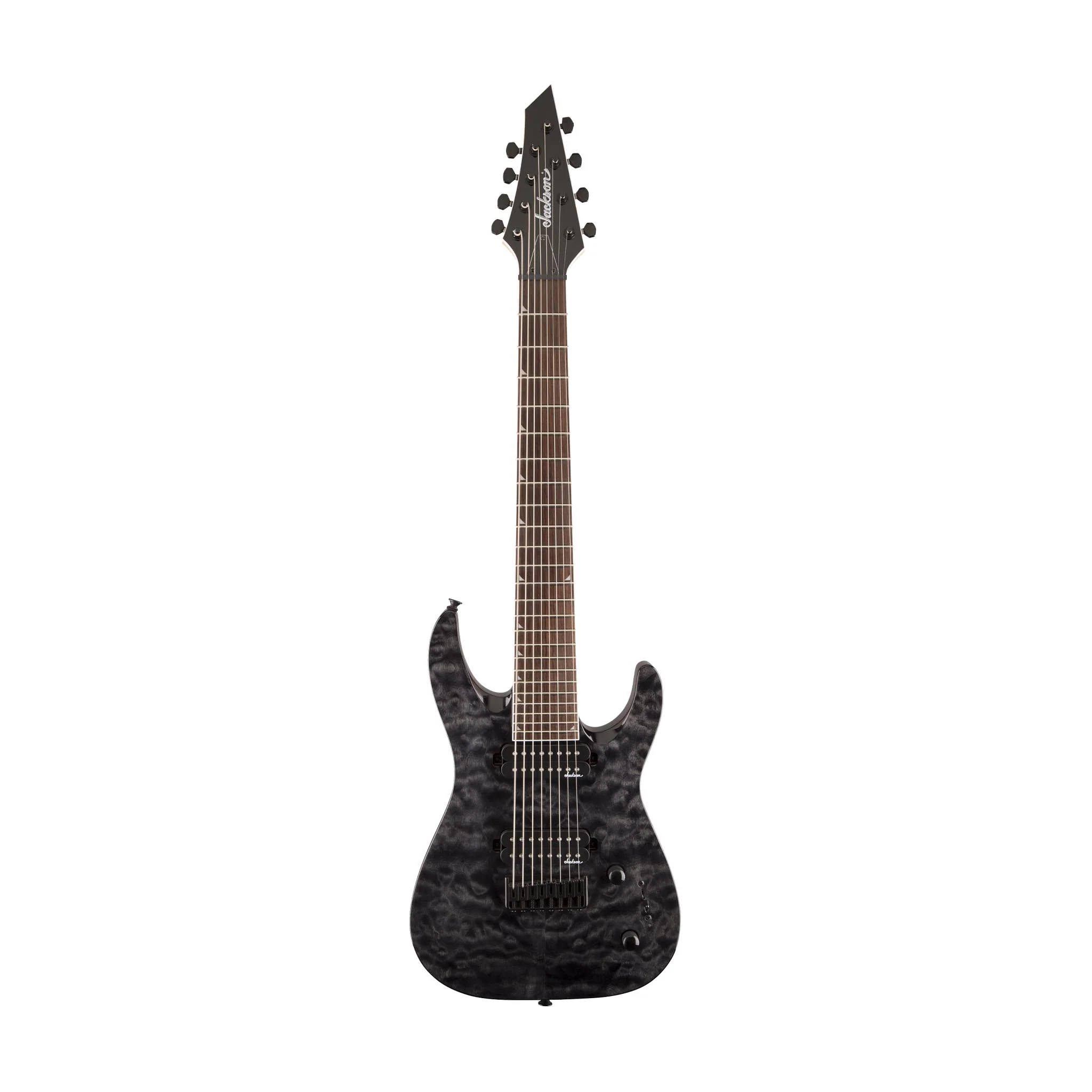 Jackson JS Series Dinky Arch Top JS32-8Q DKA HT Electric Guitar, RW FB, Transparent Black
