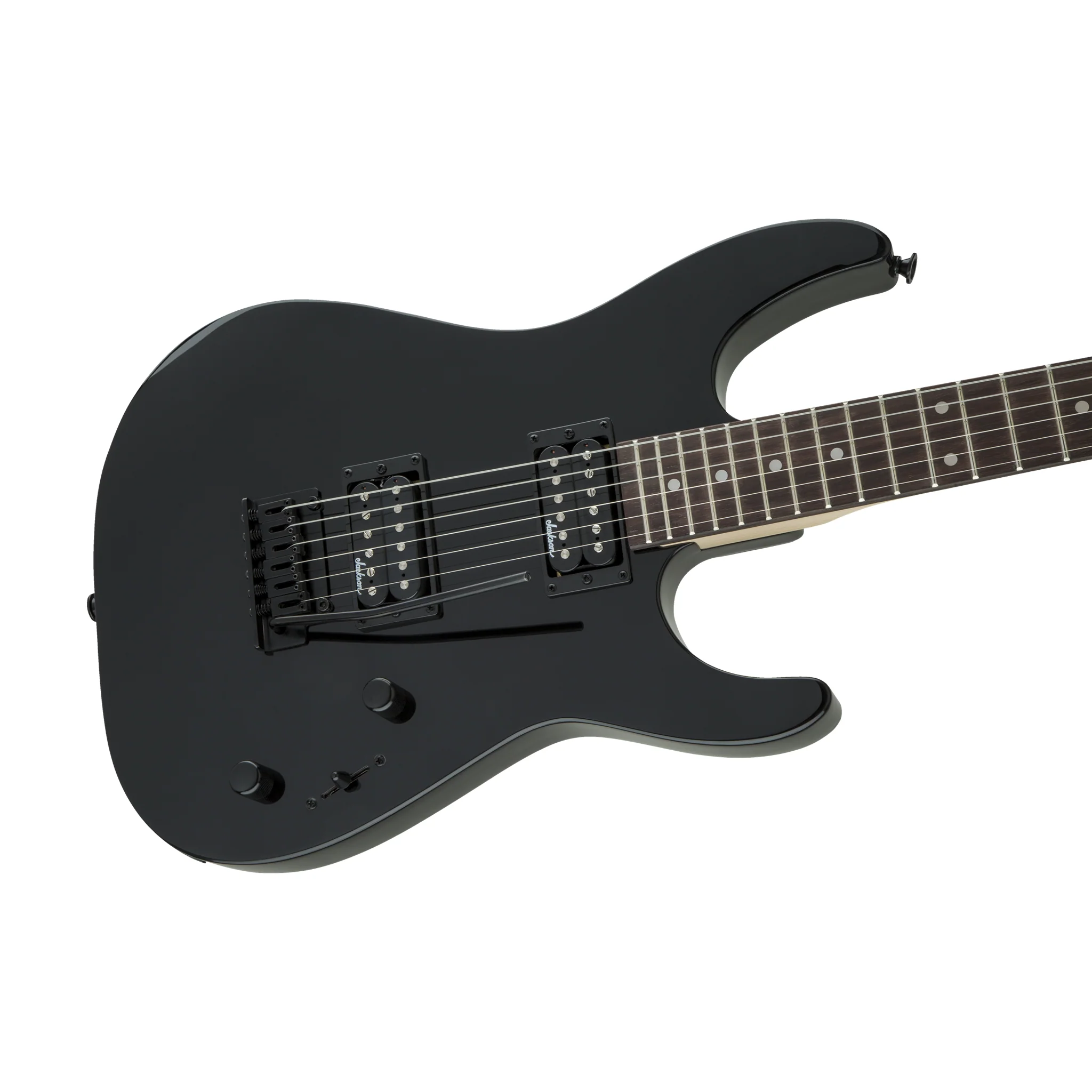 Jackson JS Series Dinky JS11 Electric Guitar, Amaranth FB, 22-Frets, Gloss Black - Image 5