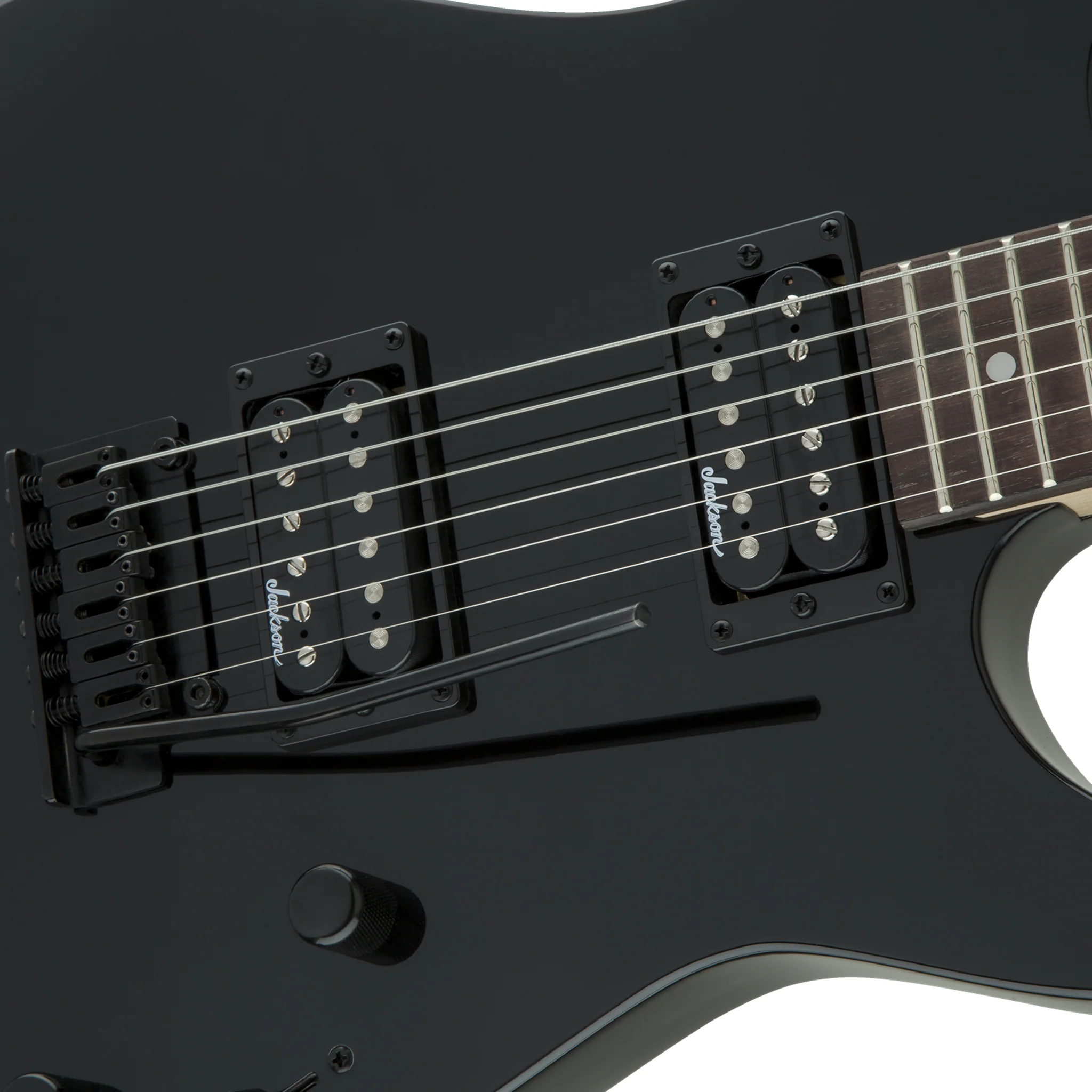 Jackson JS Series Dinky JS11 Electric Guitar, Amaranth FB, 22-Frets, Gloss Black - Image 6