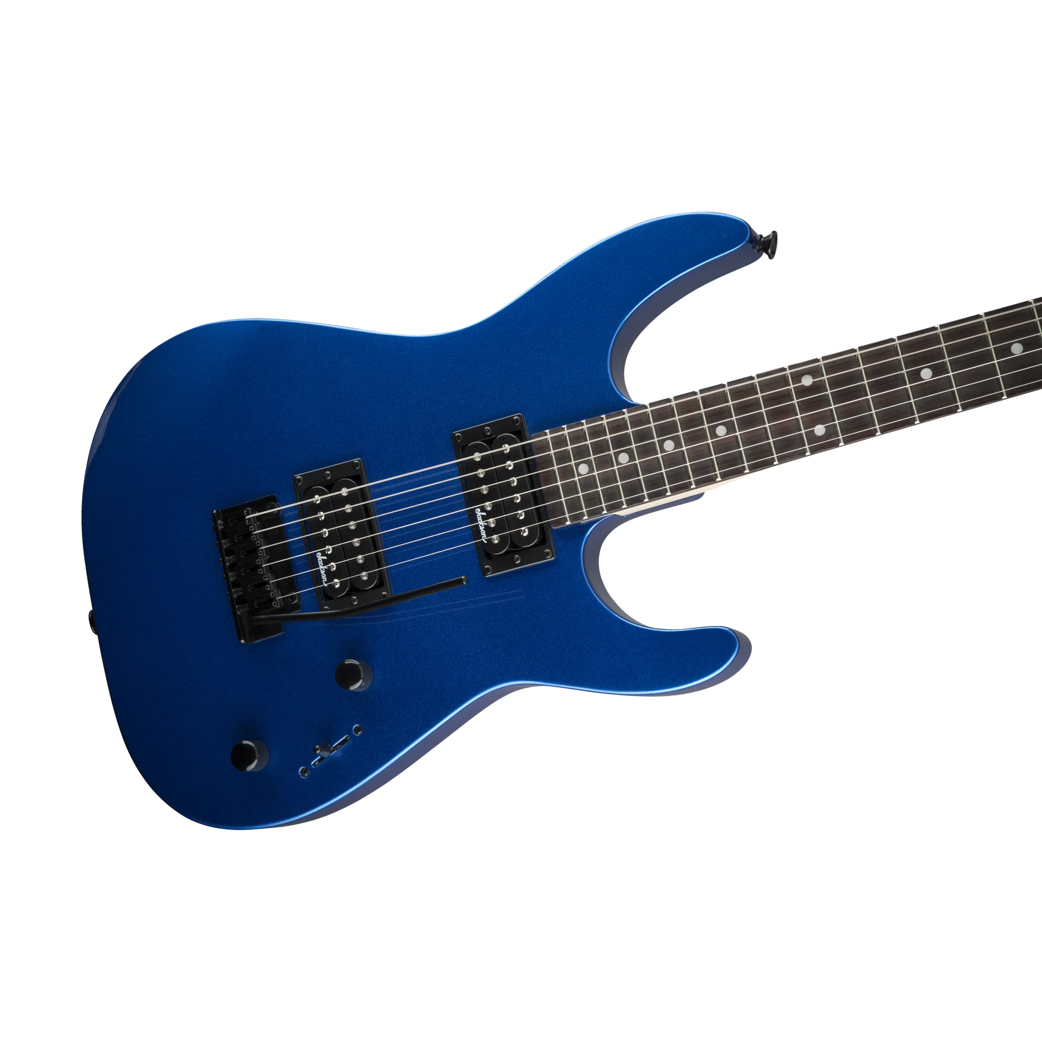 Jackson JS Series Dinky JS11 Electric Guitar, Amaranth FB, Metallic Blue - Image 5