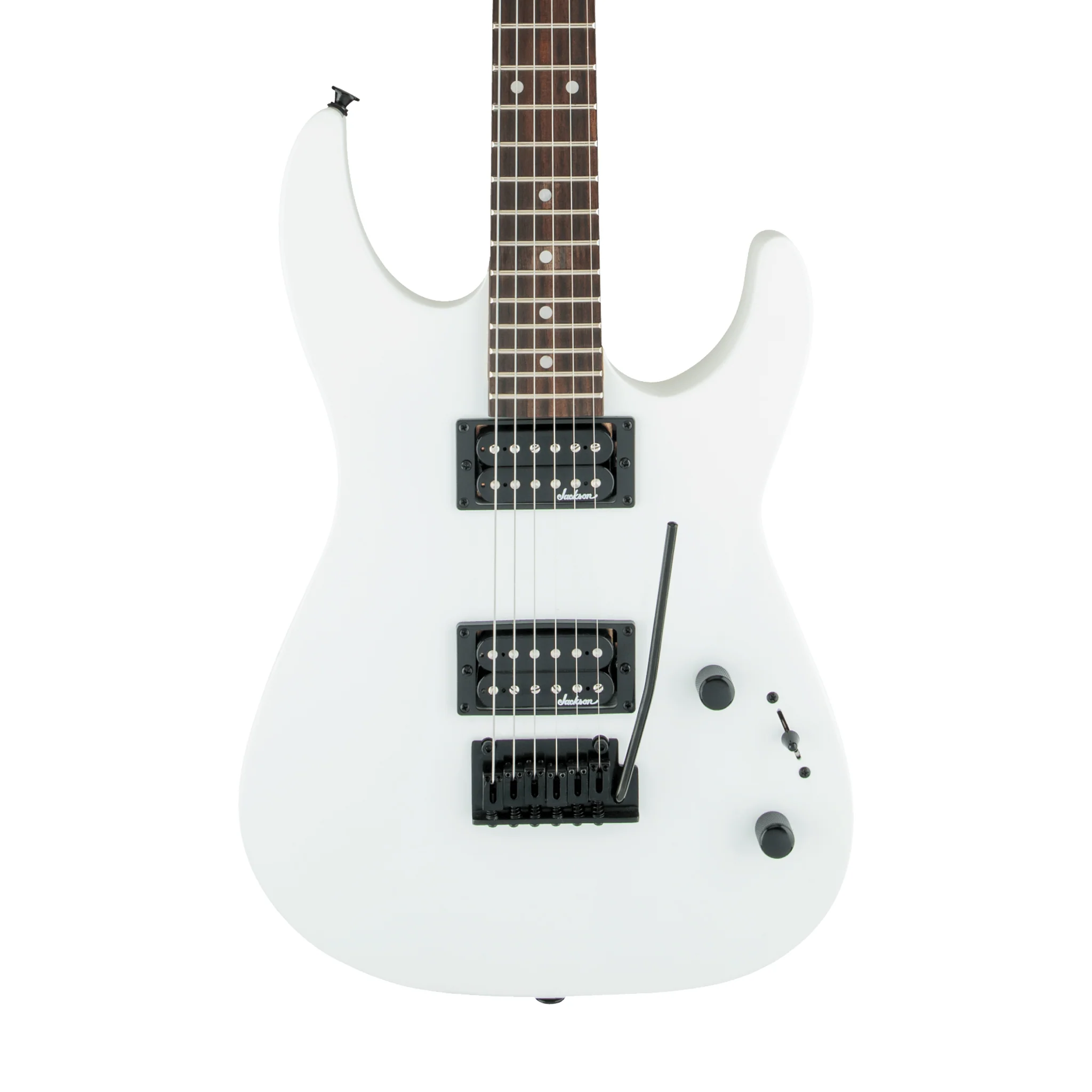 Jackson JS Series Dinky JS11 Electric Guitar, Amaranth FB, Snow White - Image 3