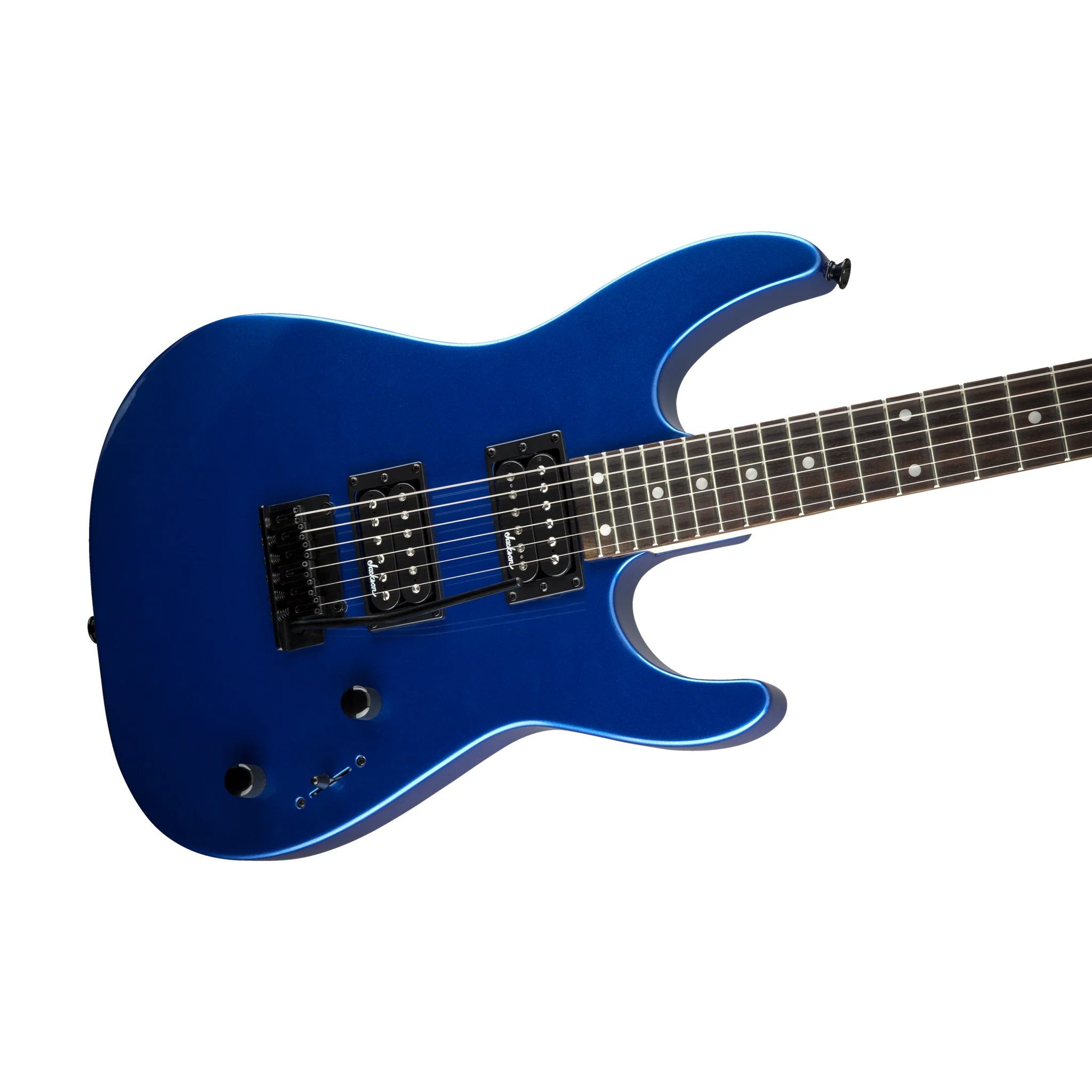Jackson JS Series Dinky JS12 Electric Guitar, Amaranth FB, Metallic Blue - Image 5