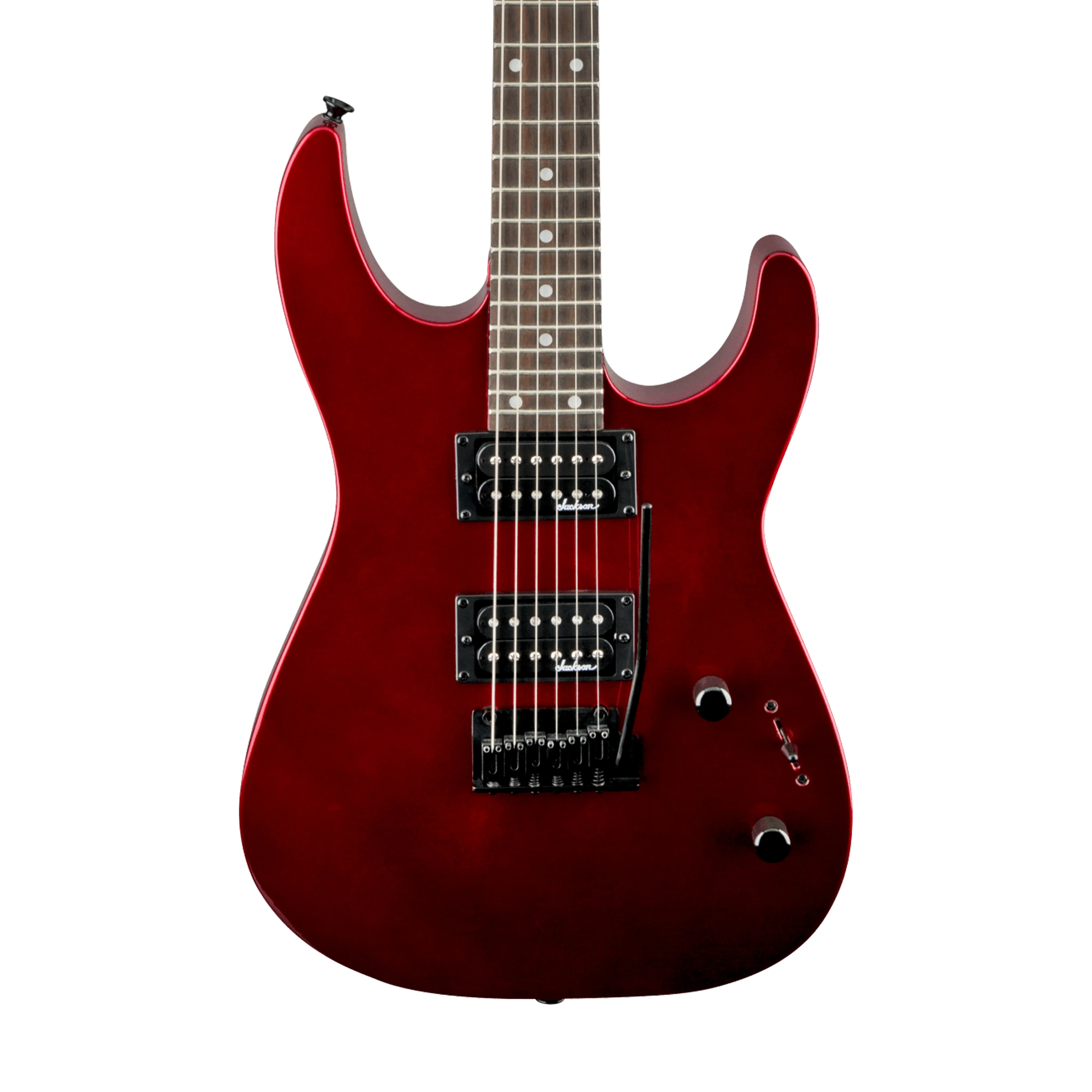 Jackson JS Series Dinky JS12 Electric Guitar, Amaranth FB, Metallic Red - Image 3